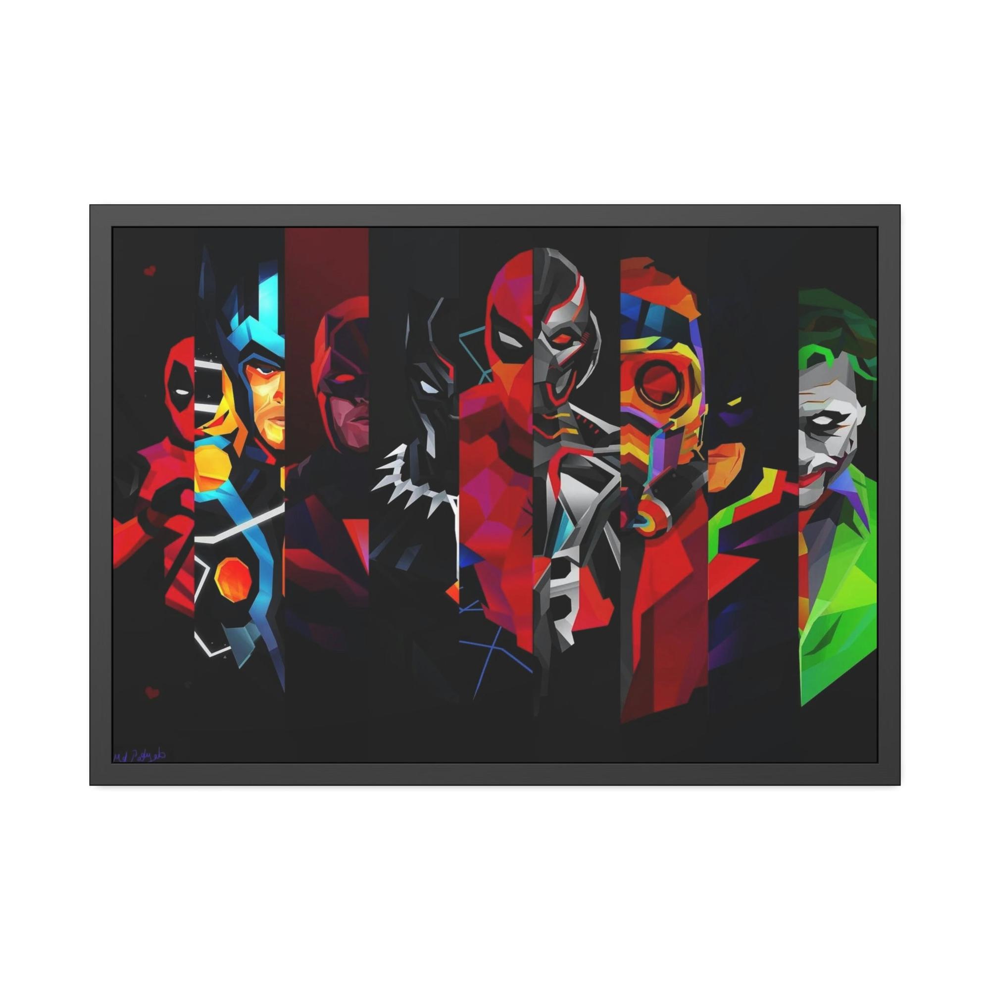 Marvel The Art of Marvel: High-Quality Print on Framed Canvas for Your Home