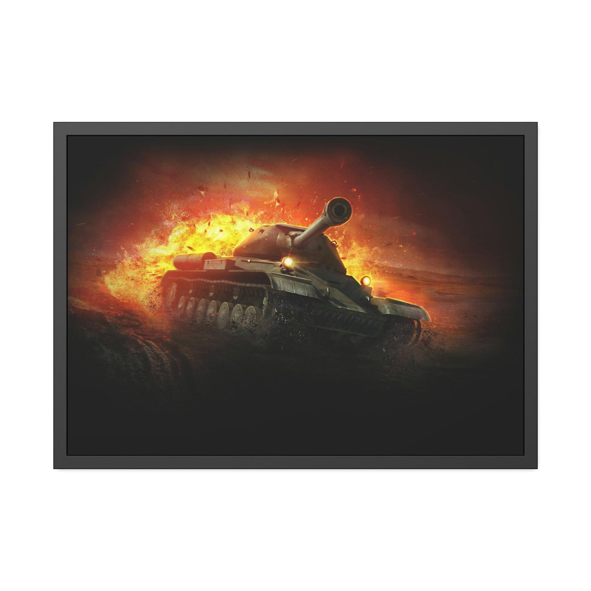 World Of Tanks Legendary Battles: Framed Poster Celebrating World of Tanks Heroes