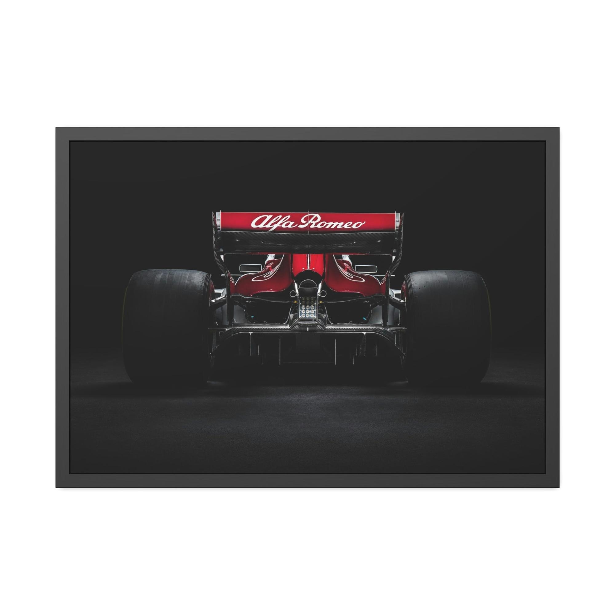 F1 The F1 Rush: High Octane Wall Art on Natural Canvas