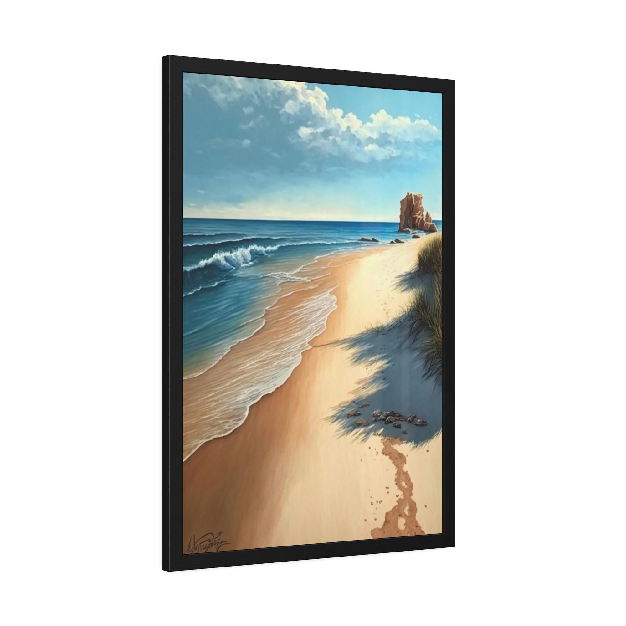 Island Beach Beach Bliss: Wall Art of an Island Beach on Canvas & Poster