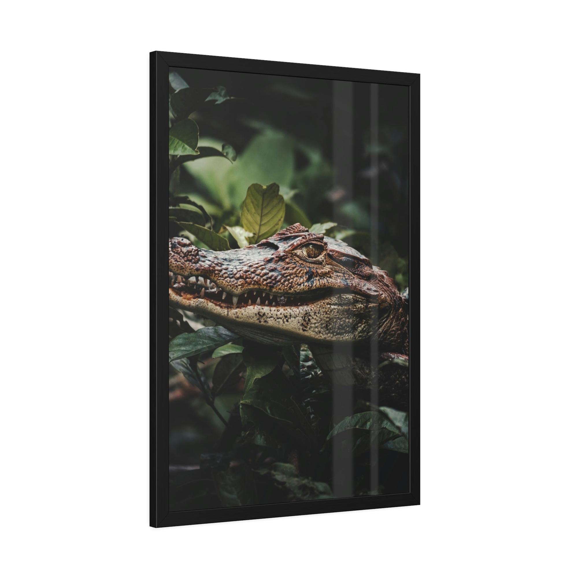 Alligators Jungle King: Alligator Canvas Painting for a Fierce Home Decor