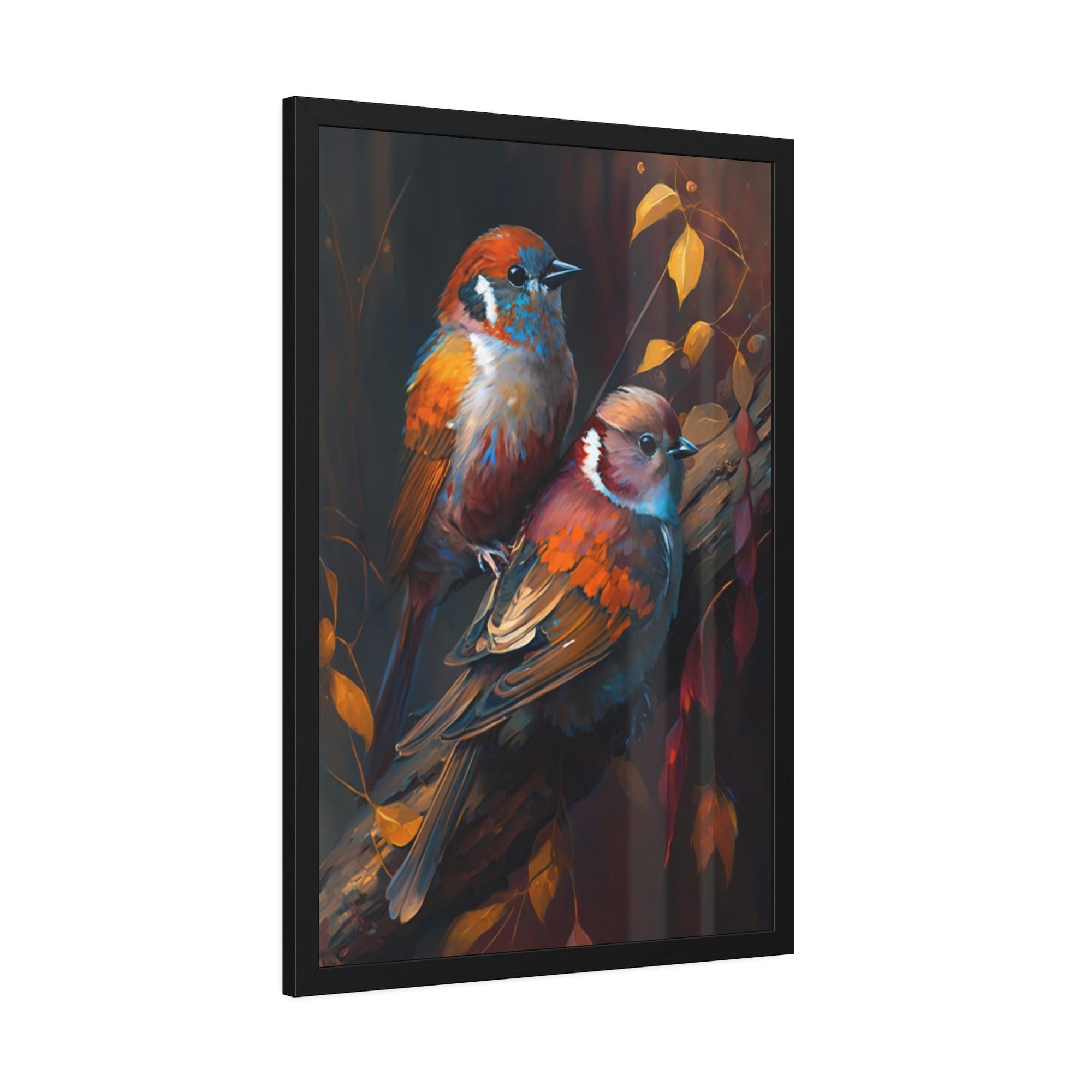 Birds The Birds' Haven: Canvas Wall Art of Birds in a Protected Habitat