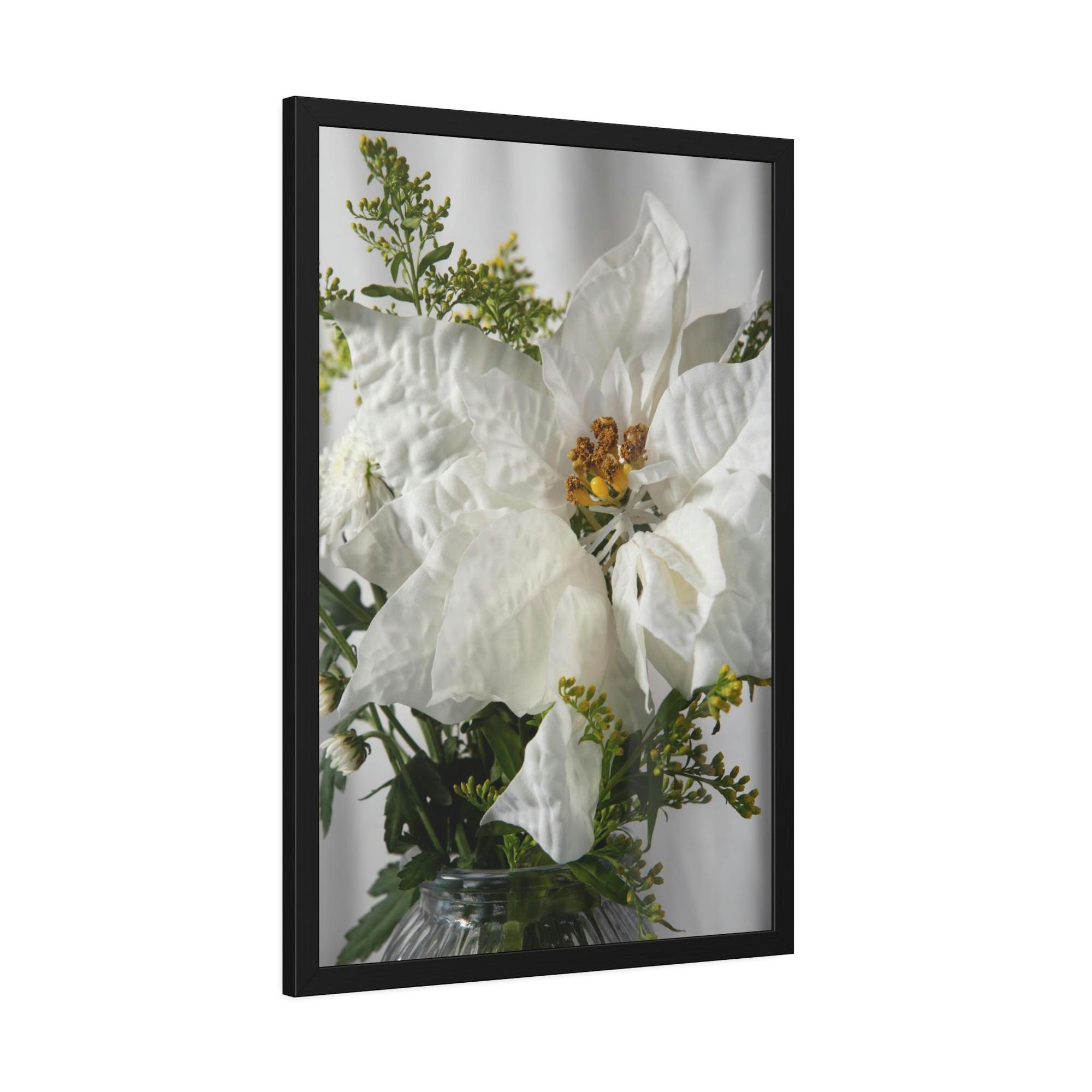 Poinsenttias The Beauty of Poinsenttias: A Winter Wonderland on Canvas