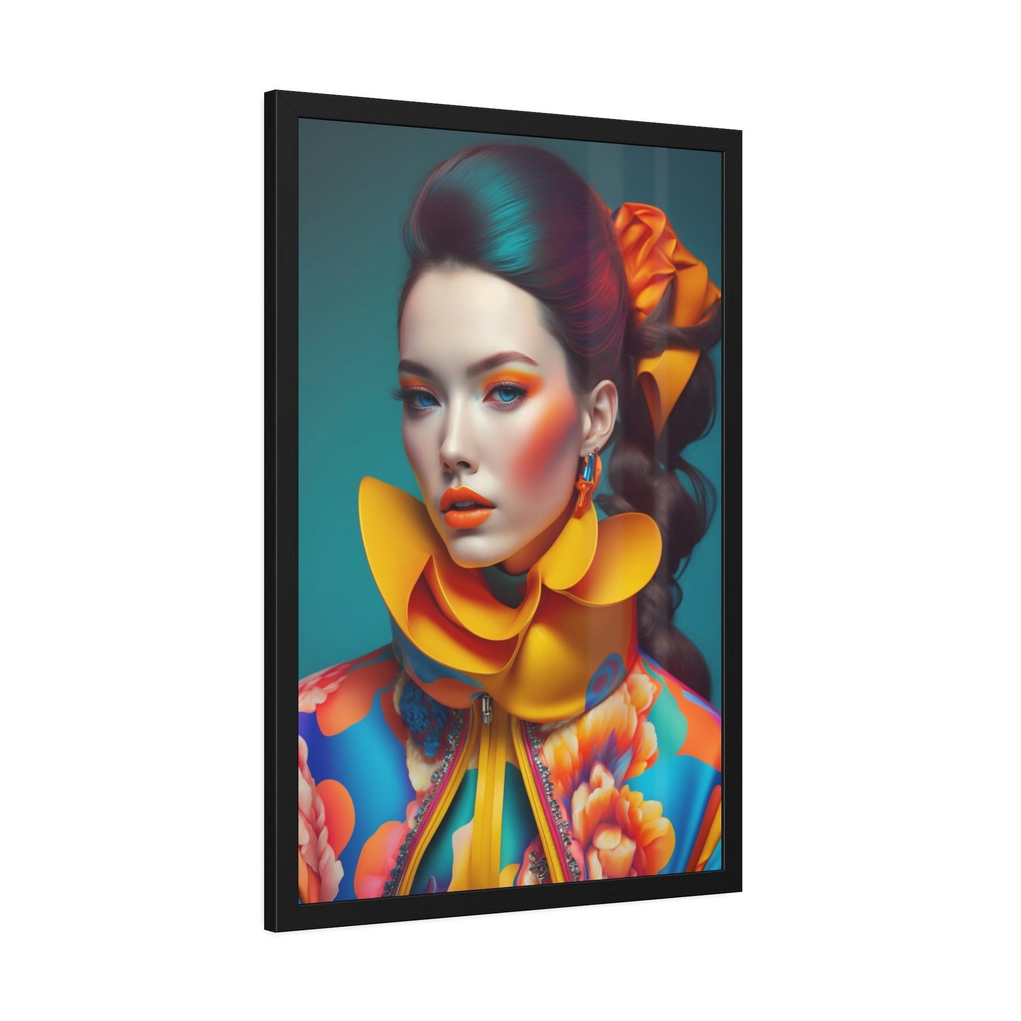 Fashion And Beauty Haute Couture: A Canvas Print of High Fashion and Beauty Trends