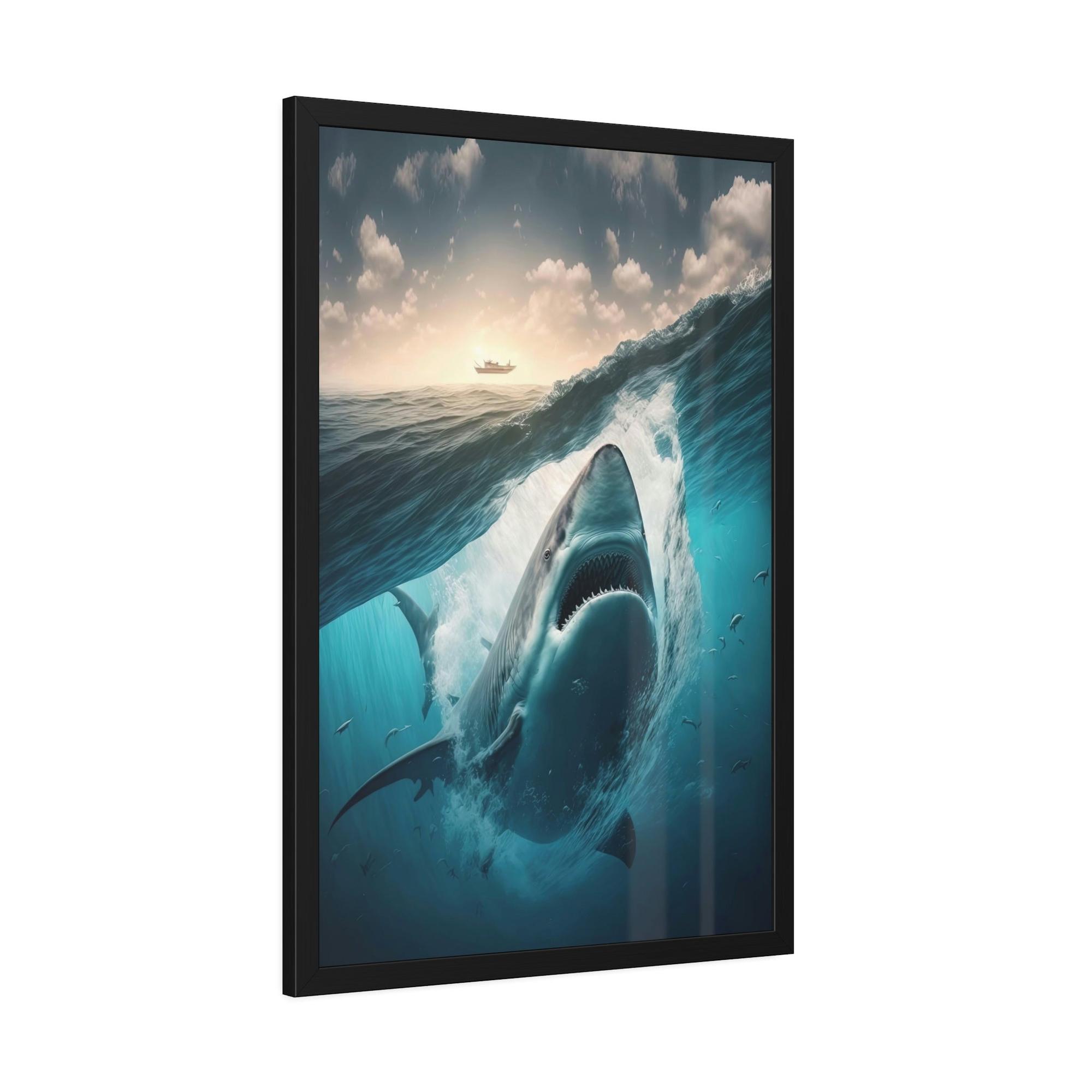 Sharks Oceanic Predator: A Sharks' Canvas Masterpiece