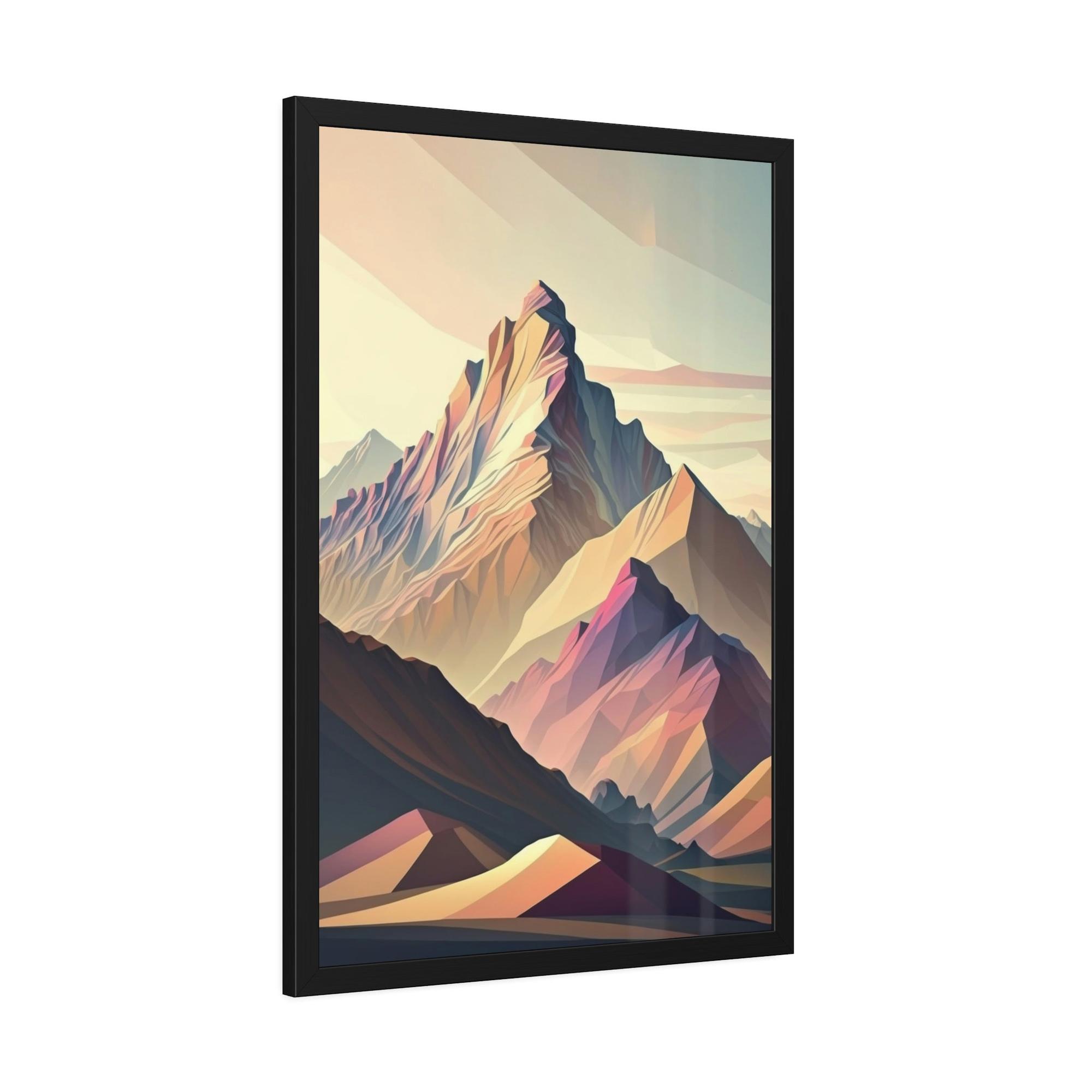 Mountains Natures Natural Masterpiece: A Mountain Range on Canvas