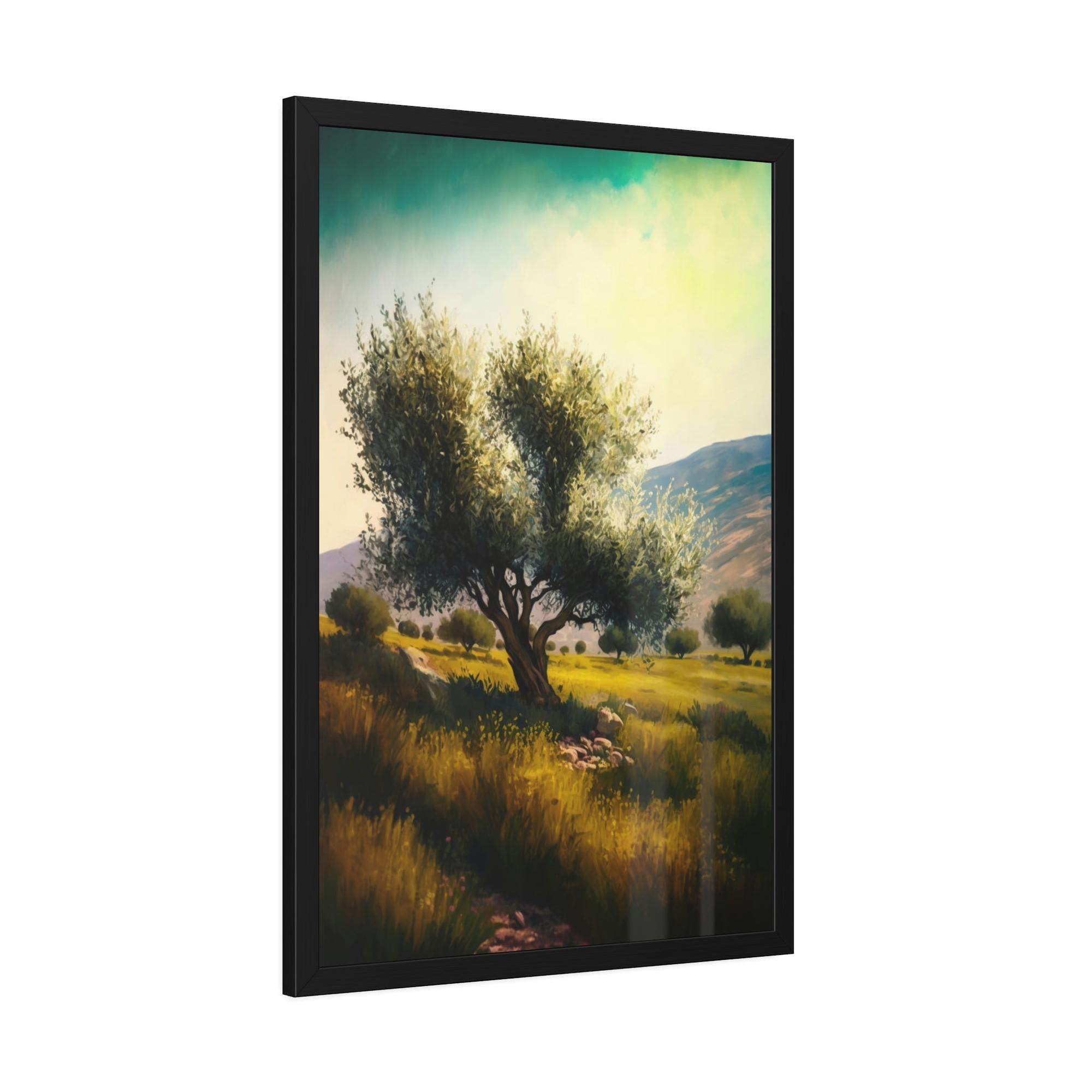Olive Trees Shades of Green: A Tranquil and Serene Portrait of Olive Trees in Nature's Embrace