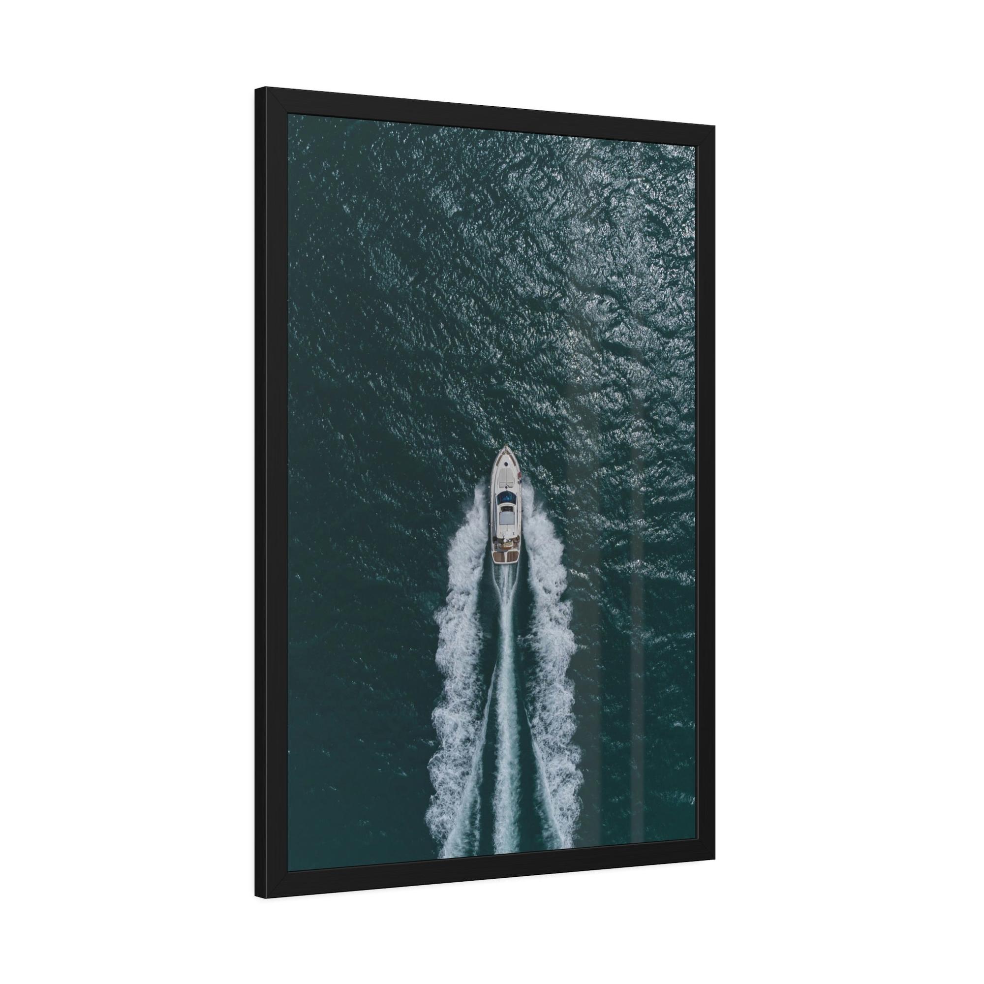 Boats Modern Boat Art: Contemporary Print on Canvas