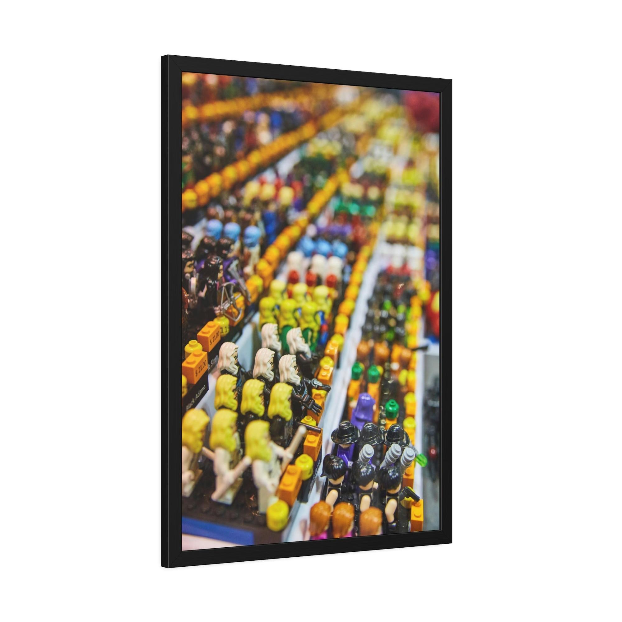 Lego Lego Adventures: Framed Canvas and Print of Lego Themed Worlds