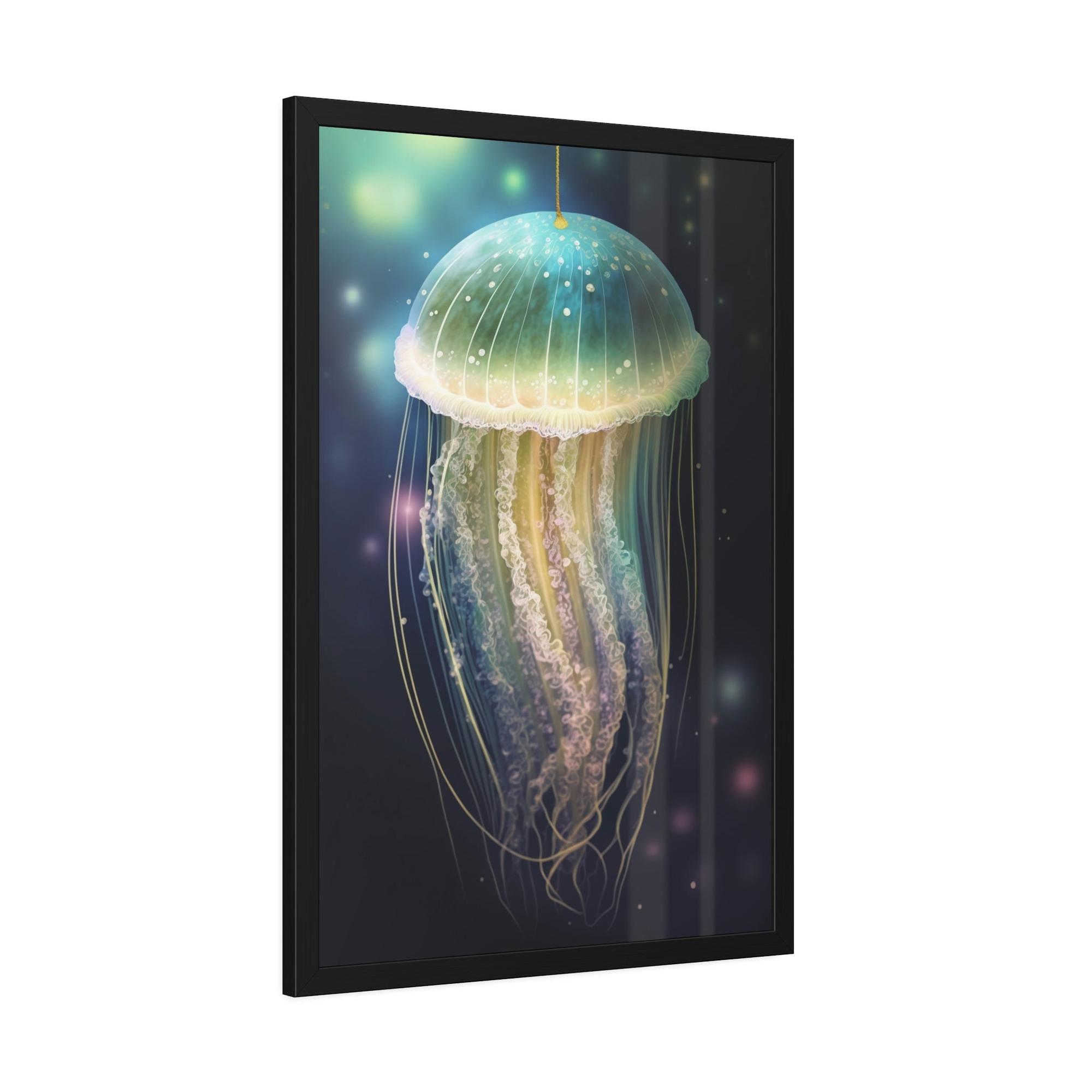 Jellyfishs Jellyfish Dreams: Natural Canvas & Poster Masterpiece of Underwater Life
