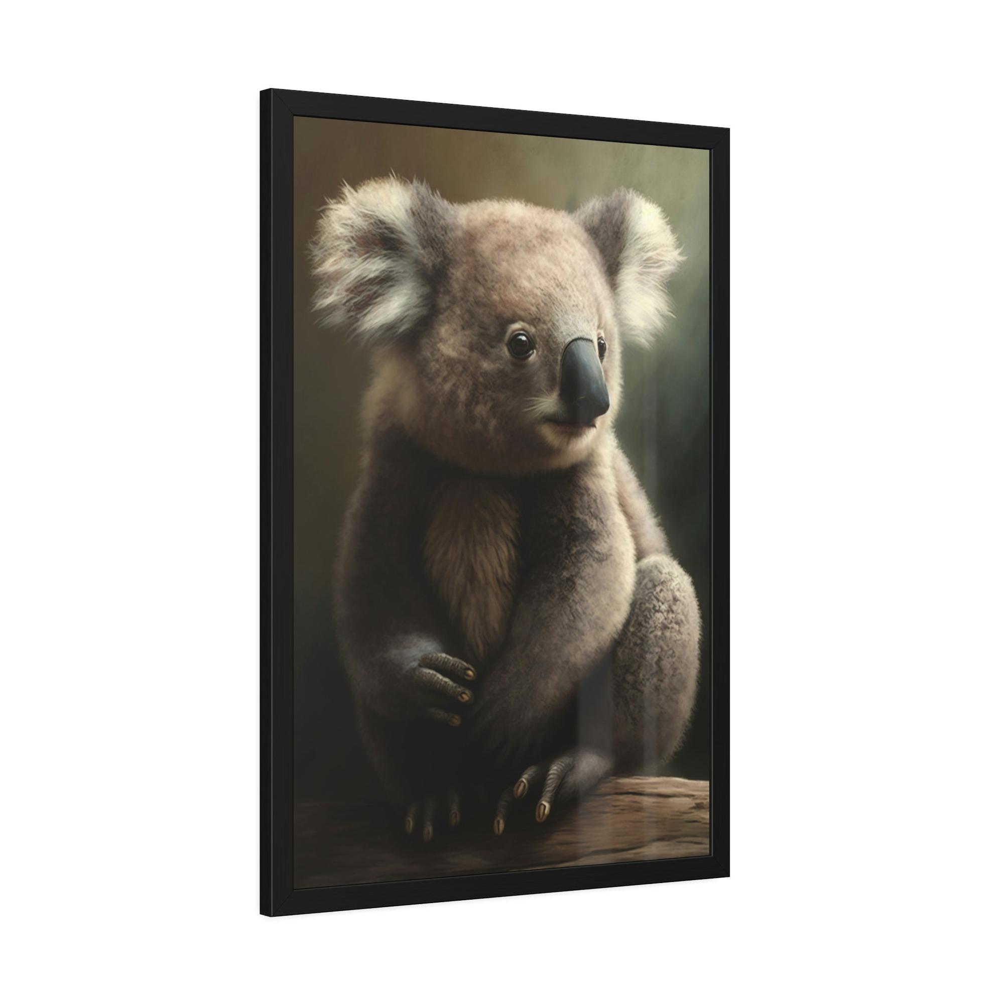 Koalas A Koala's Serenity: A Calming Painting on Canvas