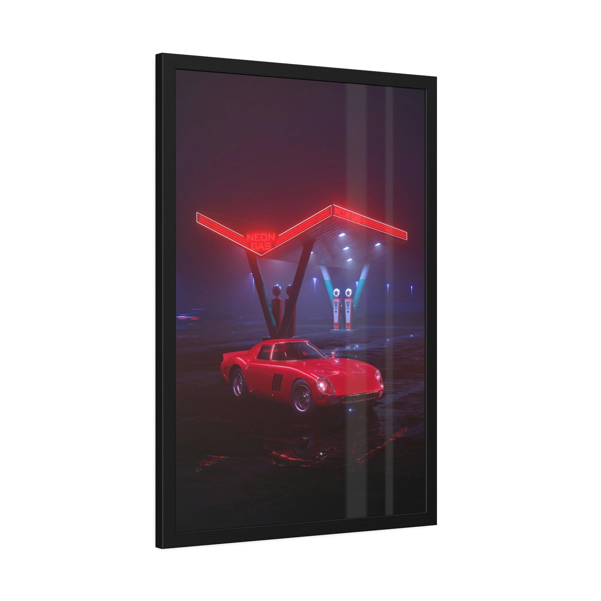 Corvette The Beauty of a Corvette on Natural Canvas & Poster: A Masterpiece Art Piece