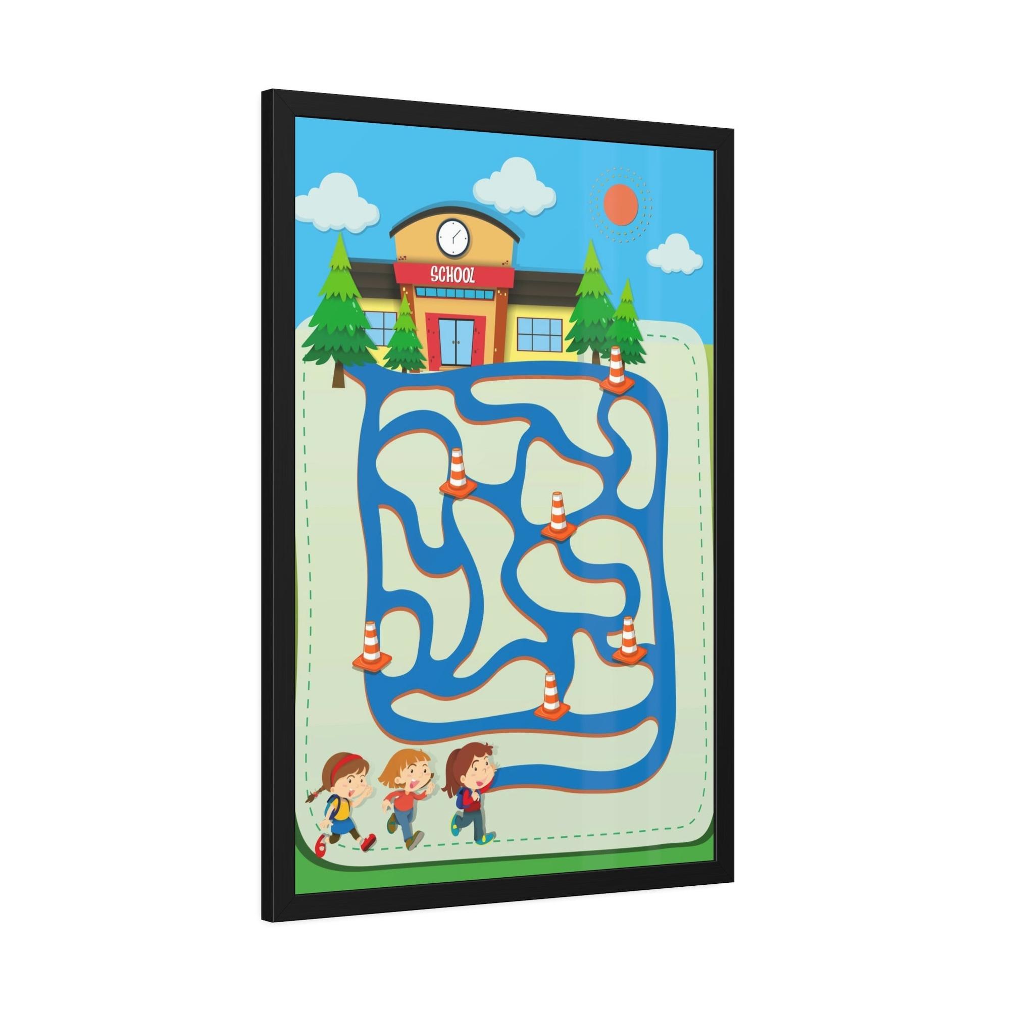 Kids Maps Inspire Their Imagination: Framed Canvas Maps for Little Explorers