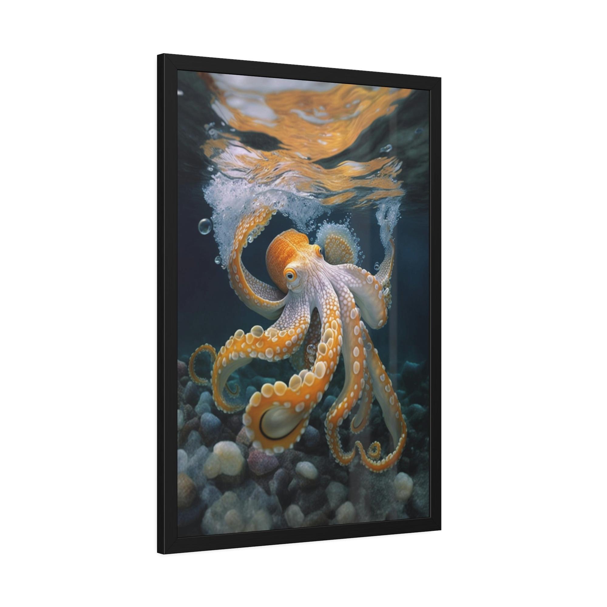 Octopuses Octopus Wonderland: A Dreamy and Surreal Painting on Canvas