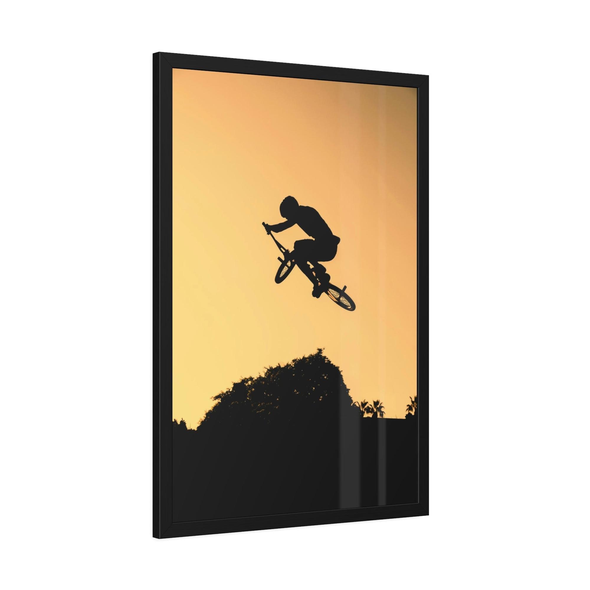Bicycles Two-Wheeled Adventure: Colorful Bicycles on Print Canvas & Poster