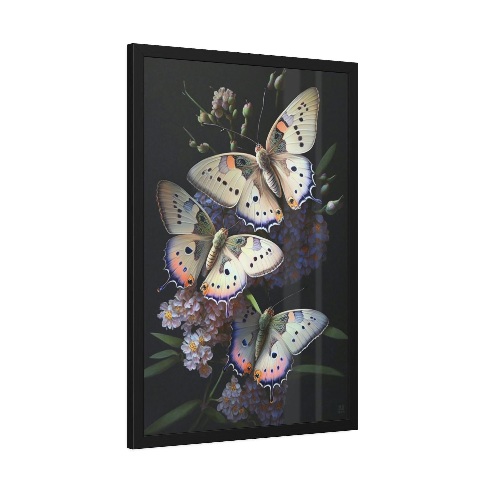 Butterflys Butterflies in Bloom: Canvas & Poster Print of Insects Pollinating Flowers