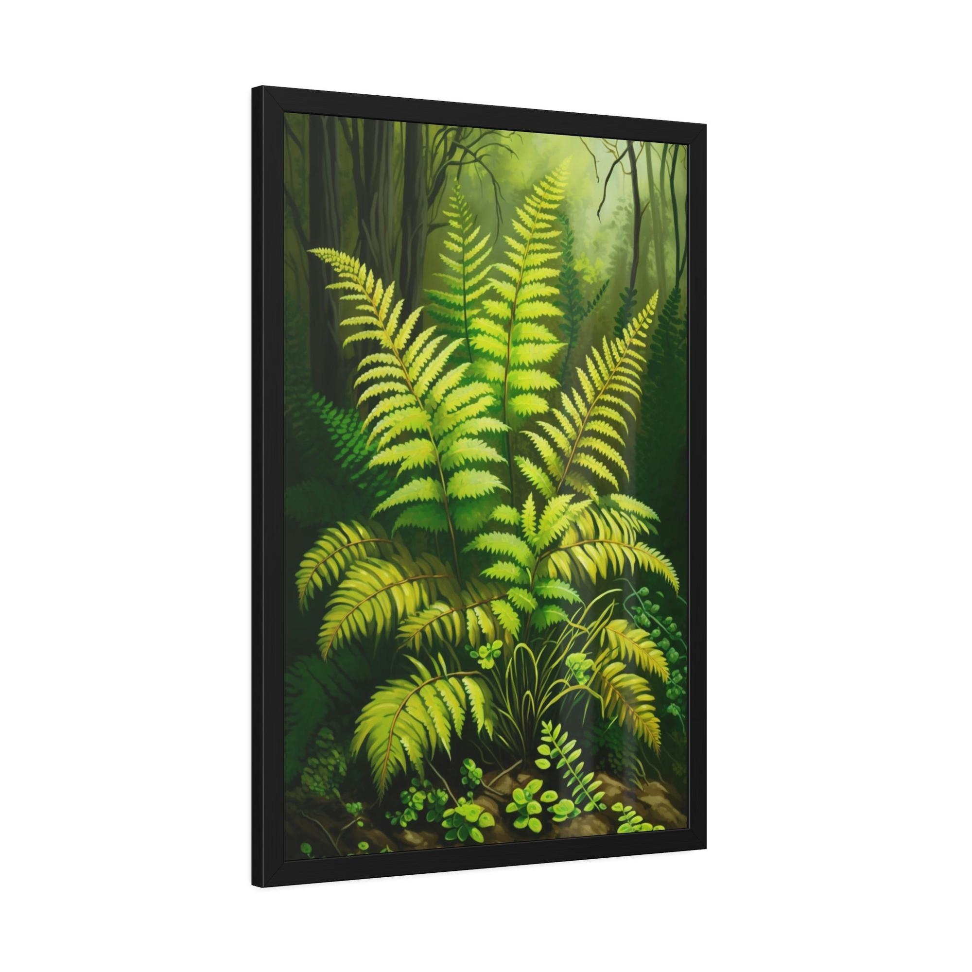 Fern The Enchanted Forest: A Painting on Canvas Featuring Ferns