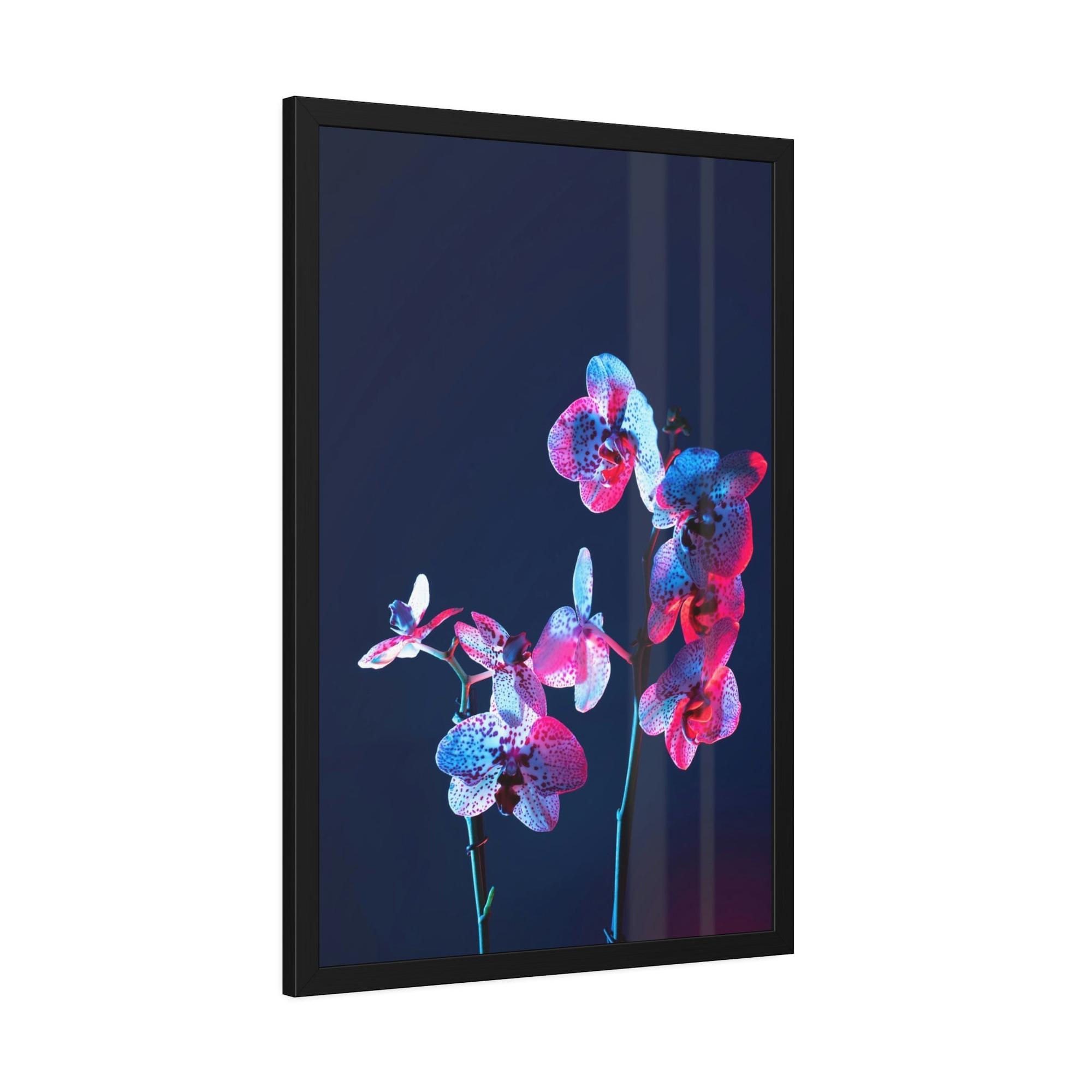 For Bedroom Abstract Energy: Framed Poster on Canvas with Vibrant Colors for Artistic Bedroom