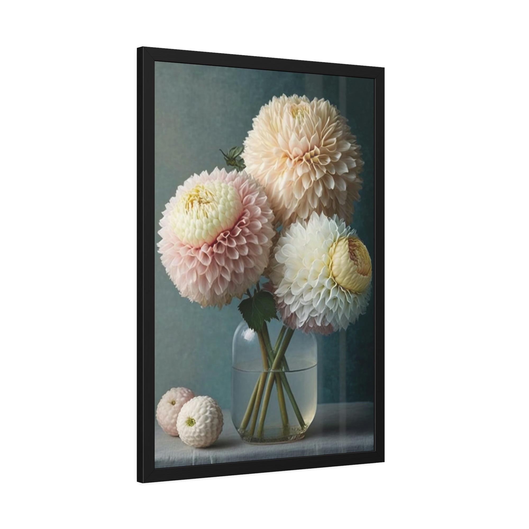 Dahlias The Allure of Dahlias: A Wall Art Print of These Enchanting Blooms