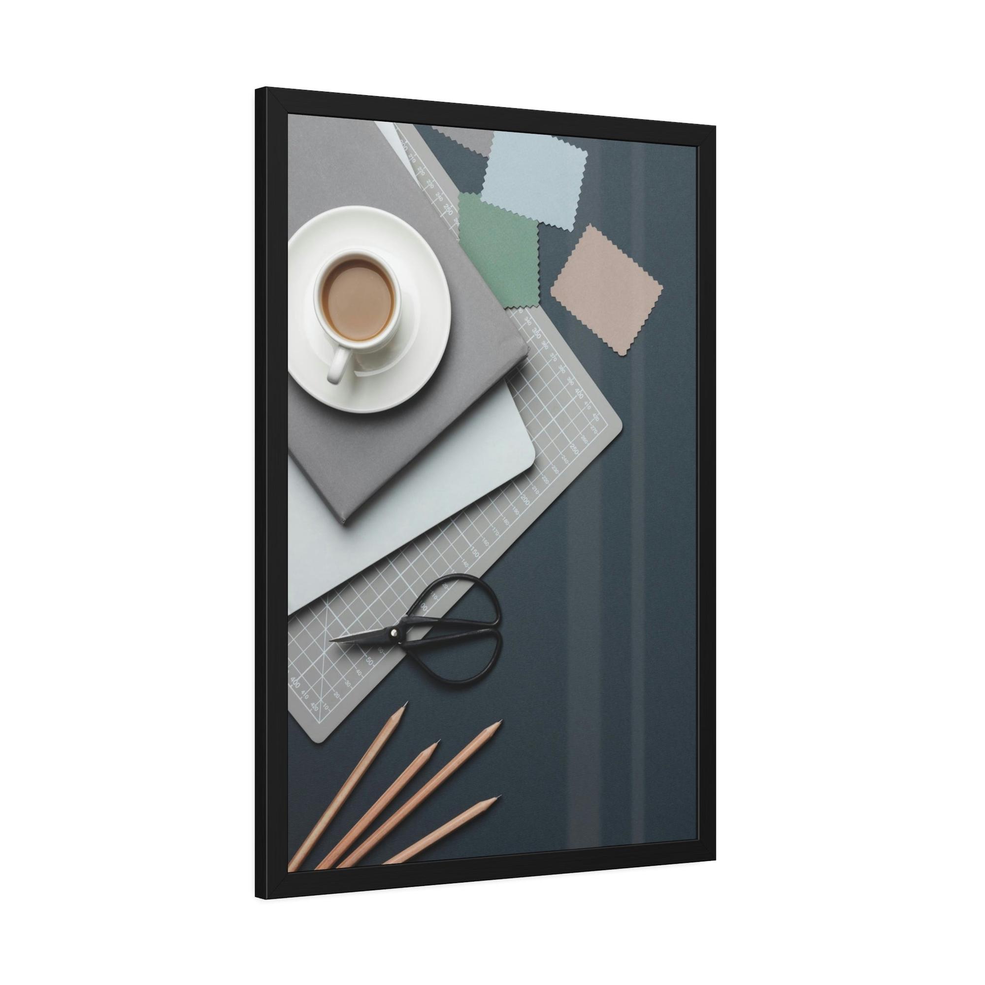For Office Intellectual Stimulation: Artistic Canvas and Print with Scientific Elements