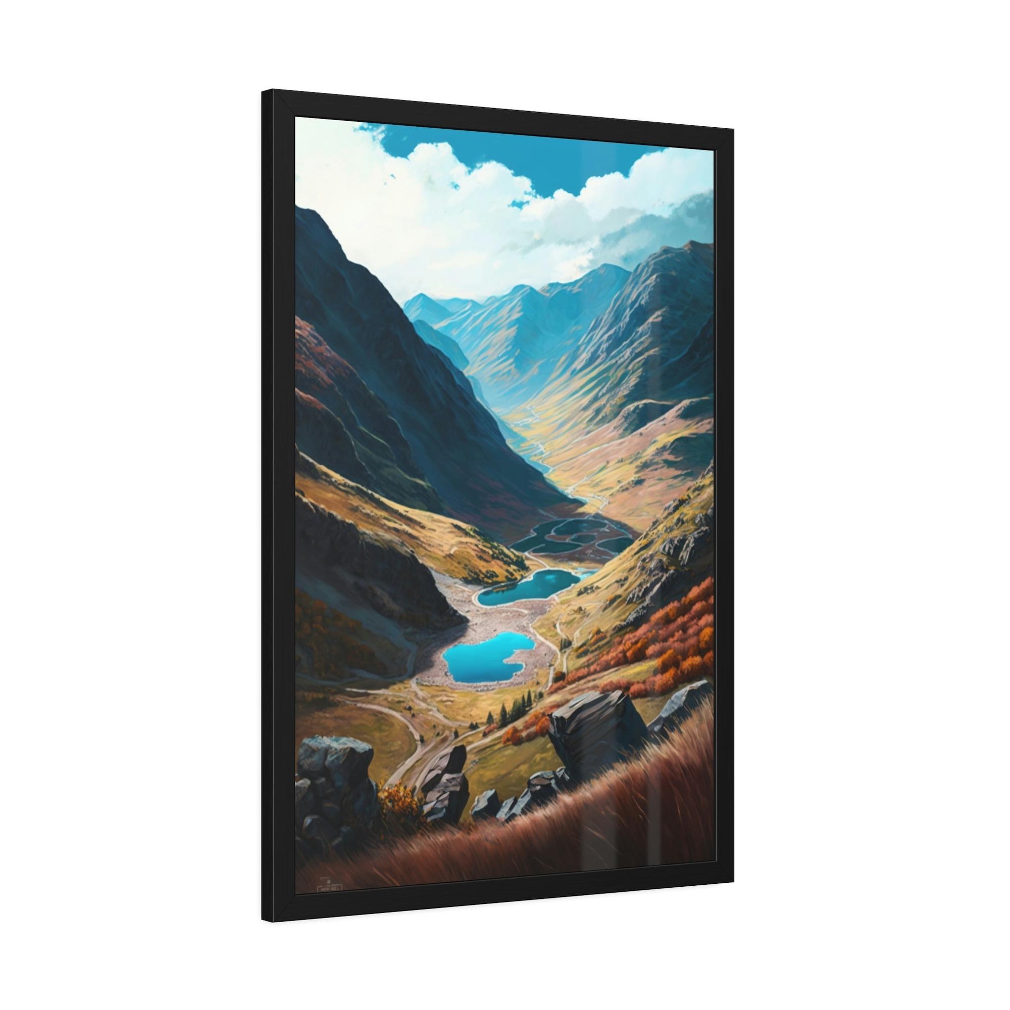 Valleys The Enchanting Valley: High-quality Wall Art and Canvas Print