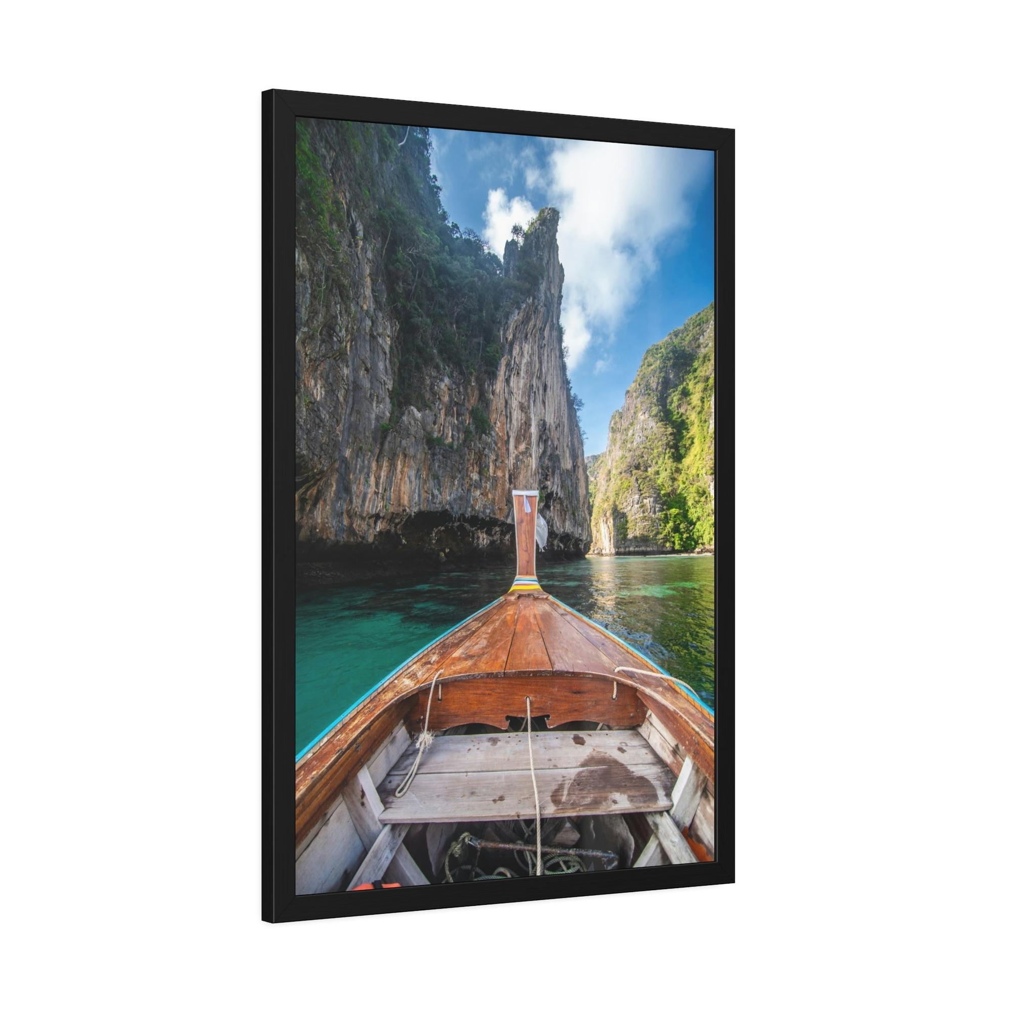 undefined Boating Beauty: Canvas and Framed Poster with Beautiful Boating Art
