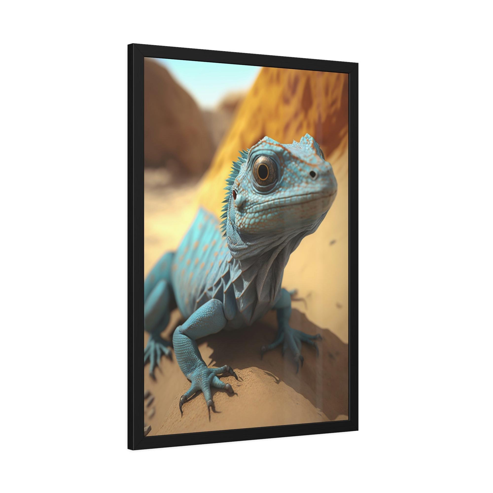 Lizards Lizard in the Wild: Vibrant Canvas and Poster of a Majestic Reptile