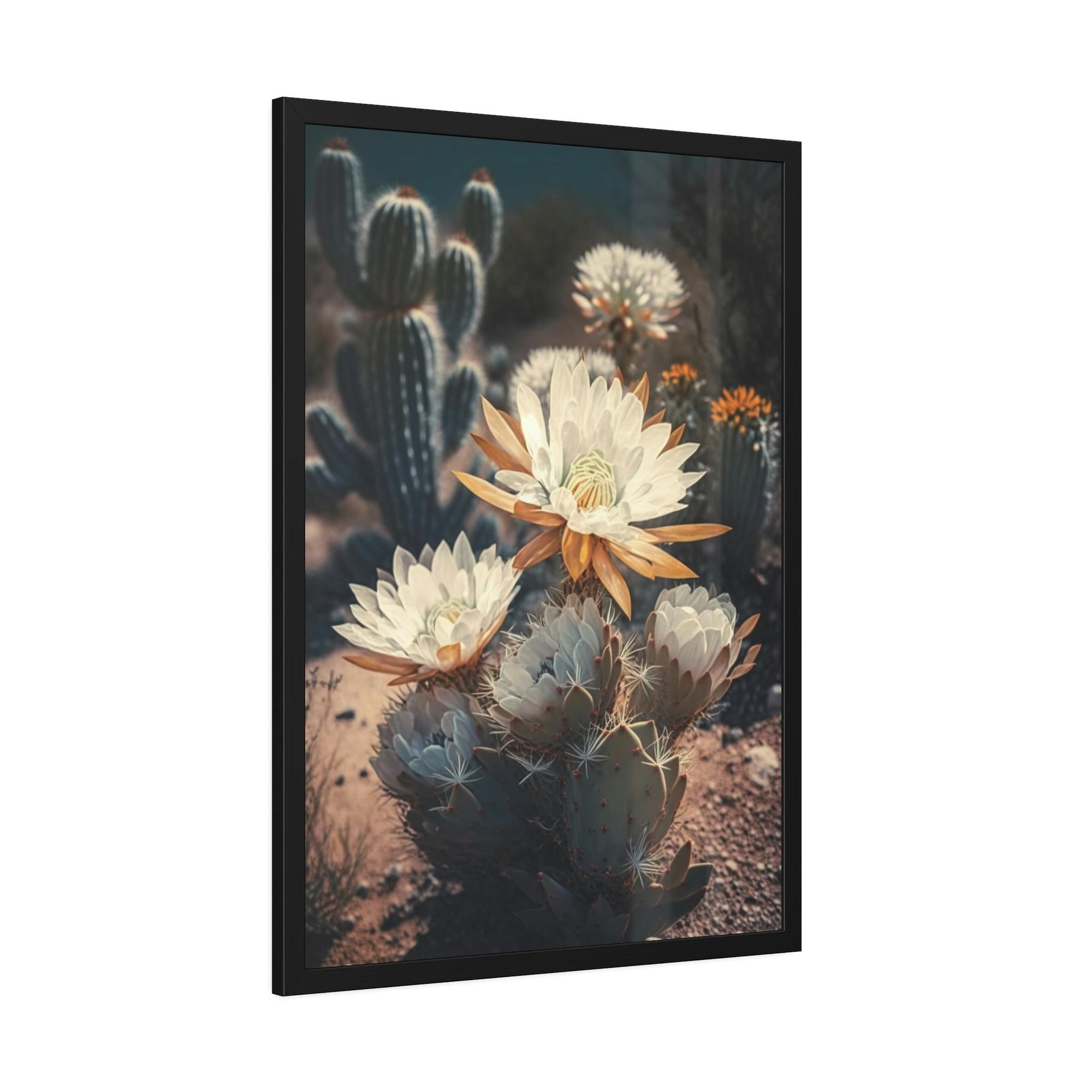 Cactus Desert Chic: Framed Cactus Wall Art for a Stylish Home Decor