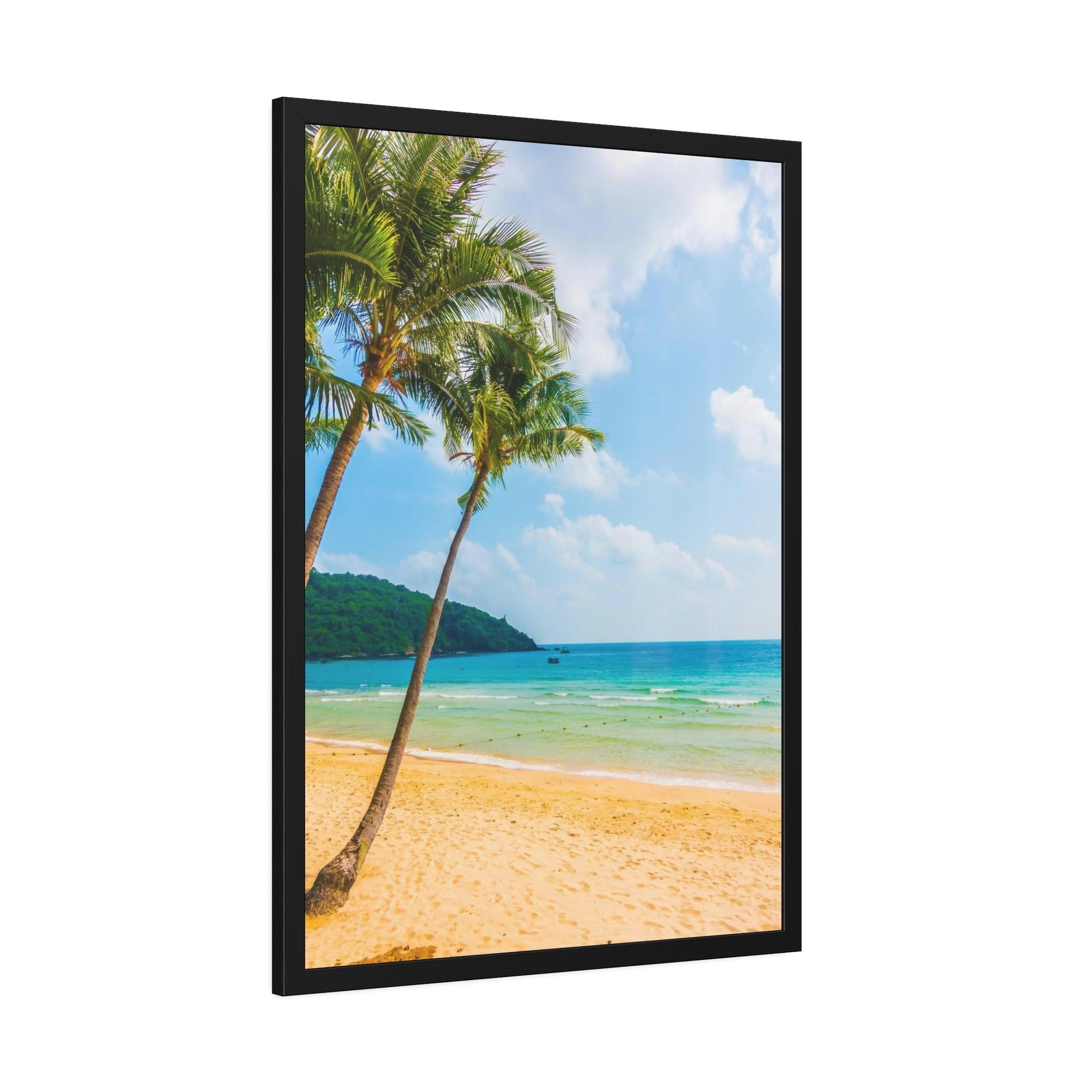 Island Beach Island Breeze: High-Quality Print of a Colorful Beach on a Tropical Island