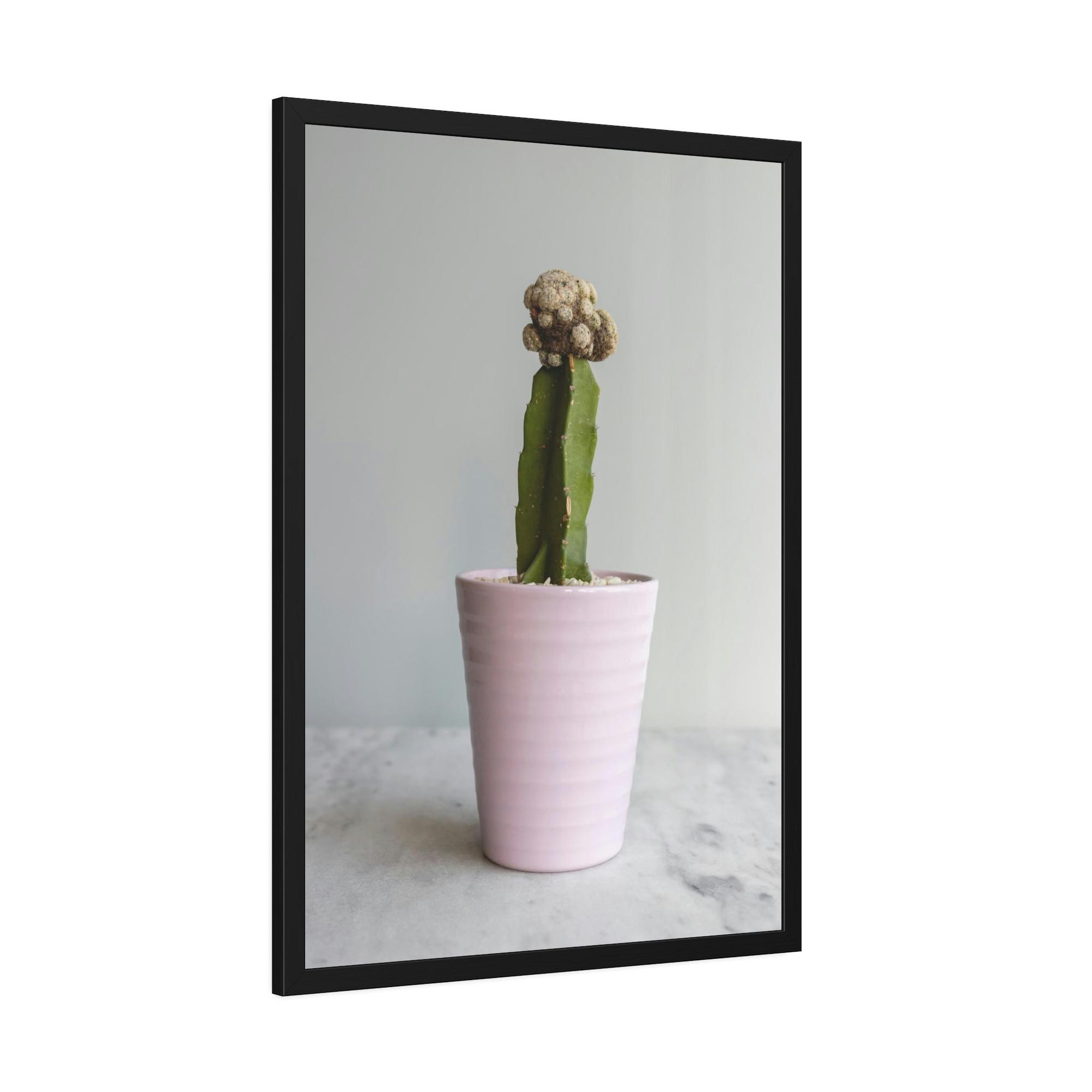 Cactus Botanical Bliss: Cactus Print on Canvas and Framed Art