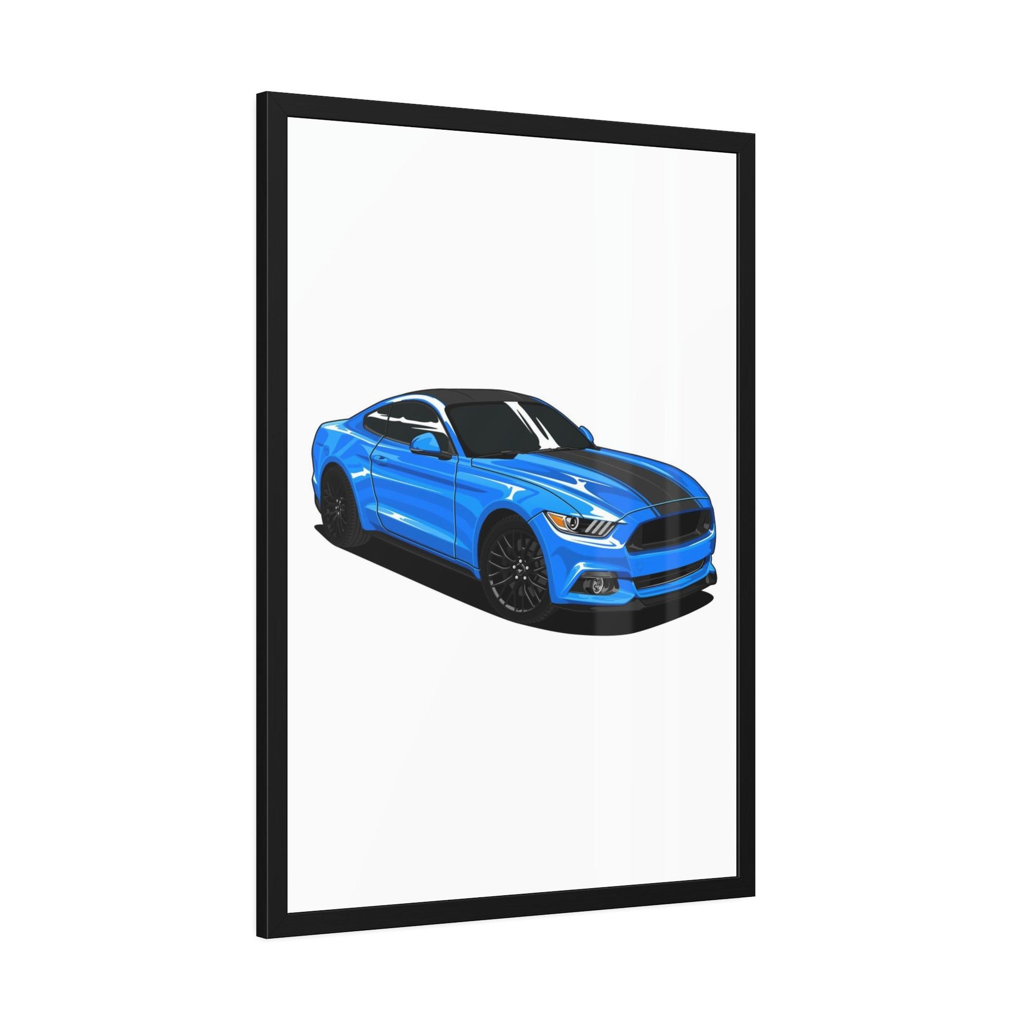 Mustang Living for the Drive: Mustang Sports Car Canvas & Poster Wall Art for Auto Enthusiasts
