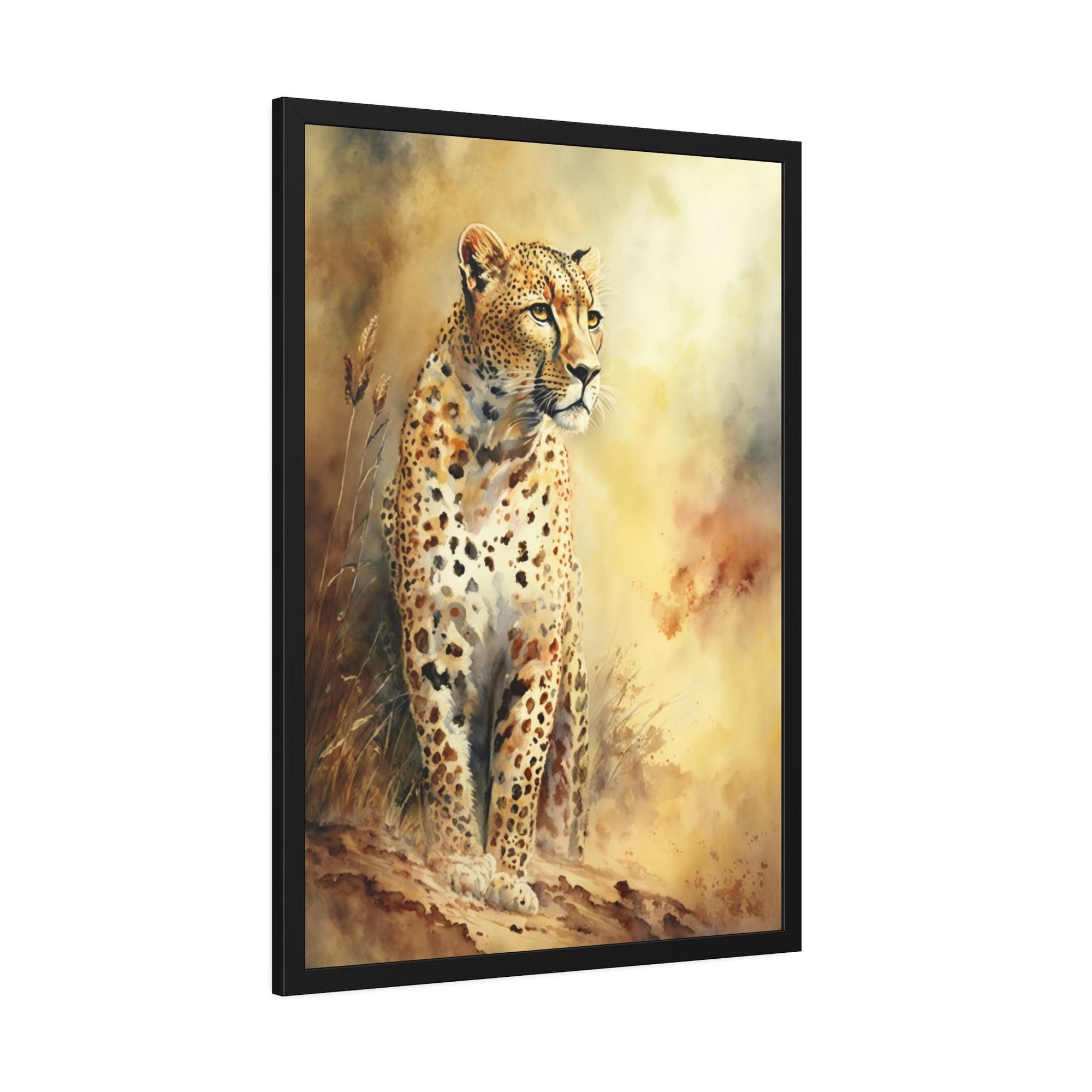 Cheetahs Untamed Beauty: Cheetah in Natural Canvas Wall Art