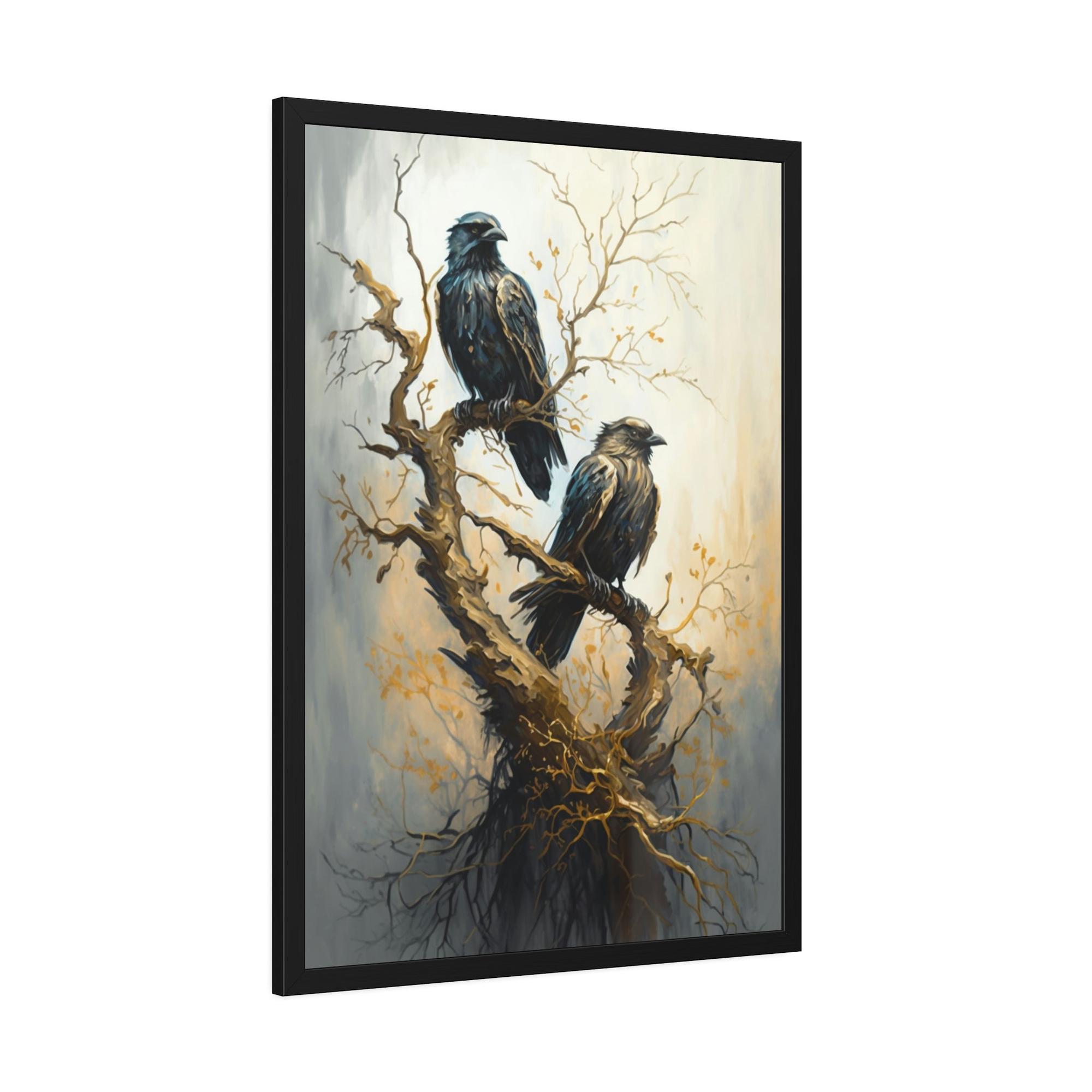 Ravens A Gathering of Ravens: A Mystical Forest Scene