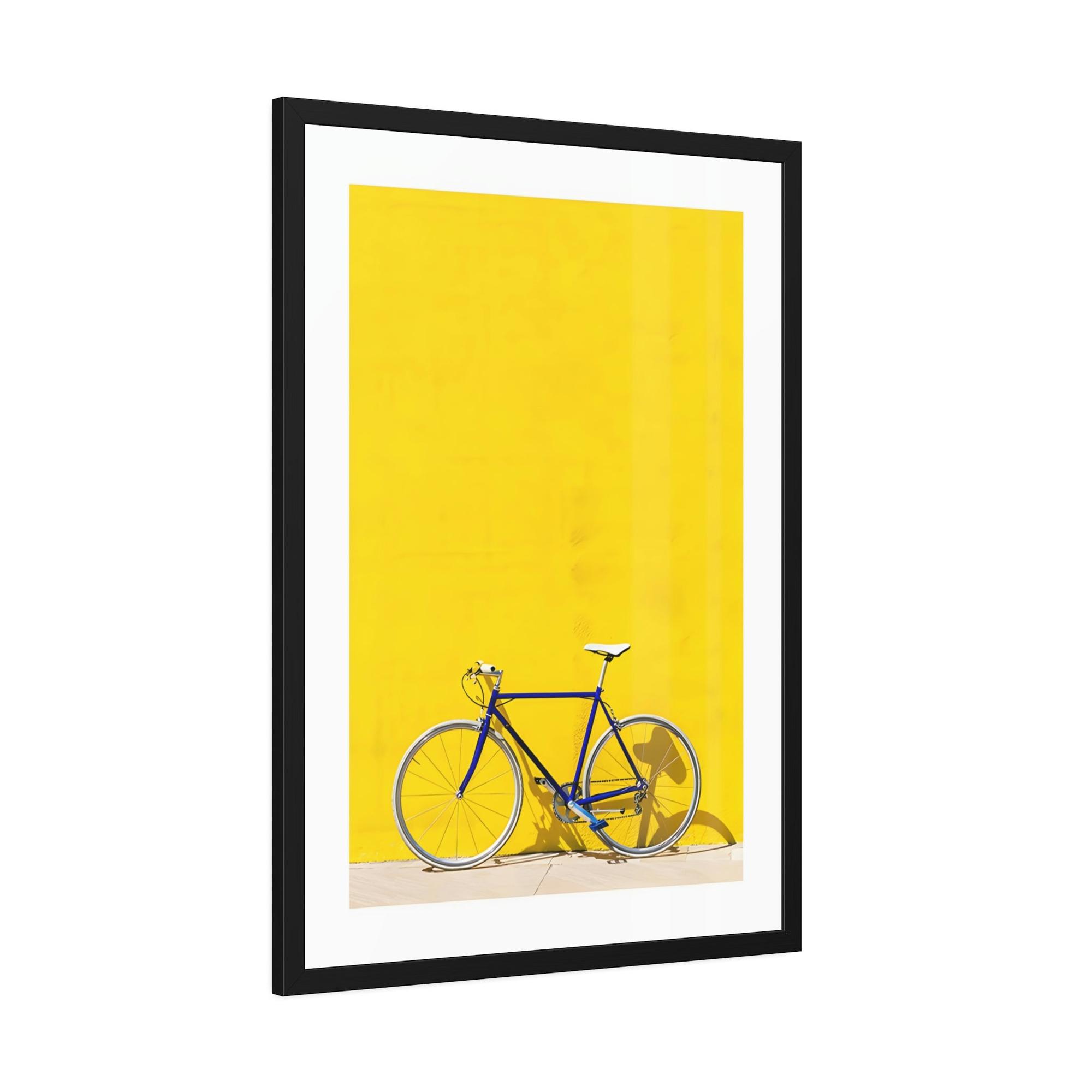 Yellow Dynamic and Bold Canvas Art Print and Framed Poster of a Yellow Color