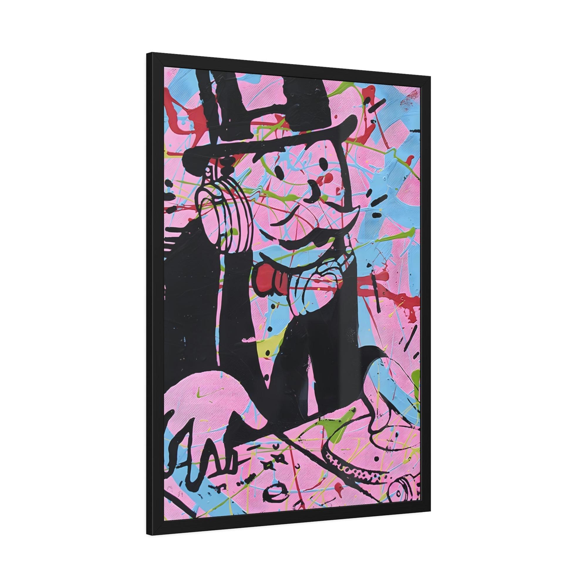 Monopoly & Motivation Pop Art Icon: Eye-Catching Wall Art Prints of Alec Monopoly's Iconic Graffiti Style on Natural Canva