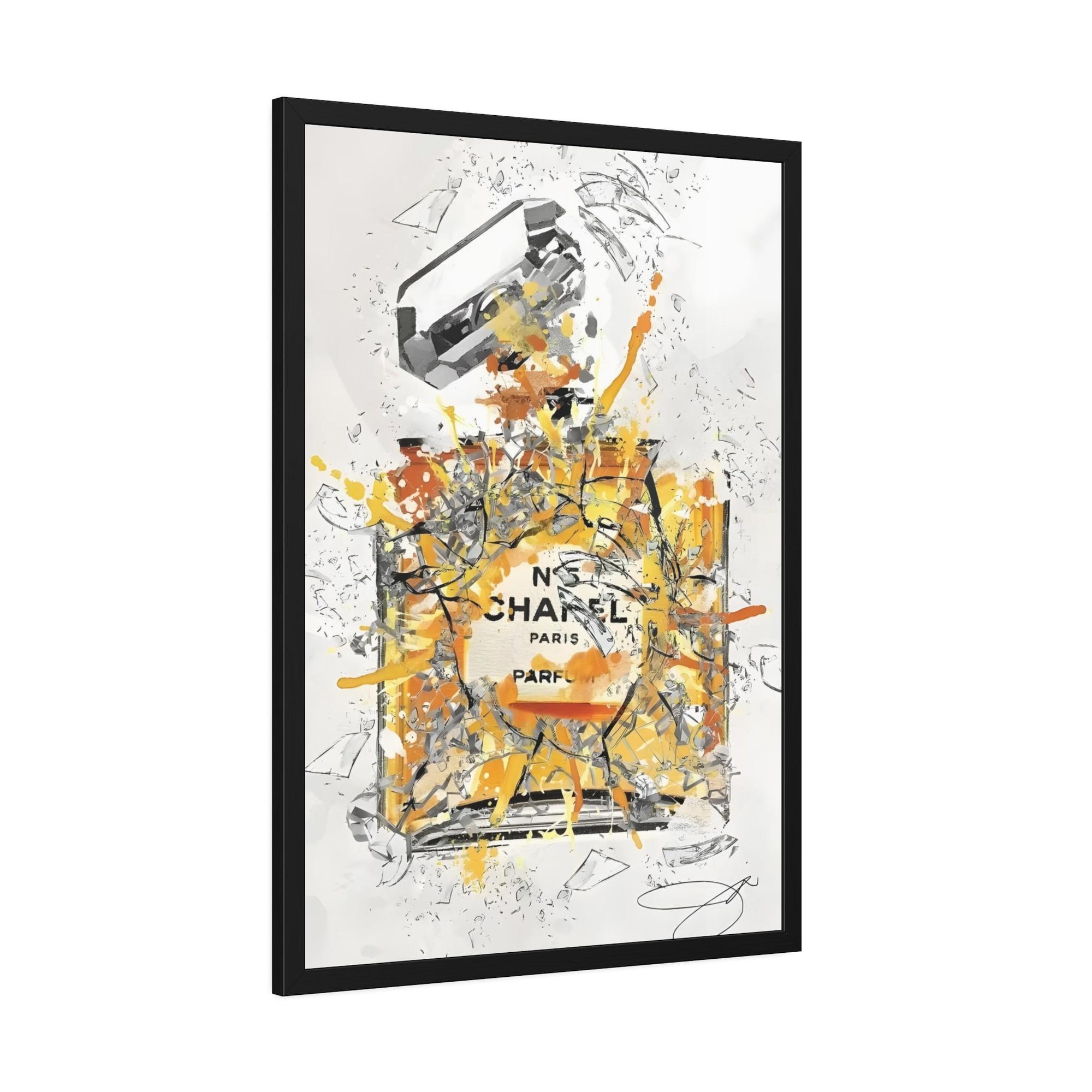 Chanel Chic Affair: Framed Canvas Wall Art with Chanel Inspiration