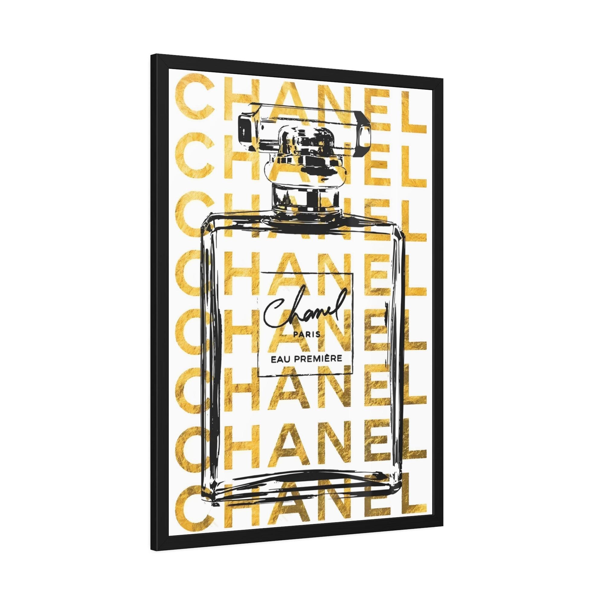 Chanel Chanel's Timeless Legacy: Artistic Wall Art on Natural Canvas