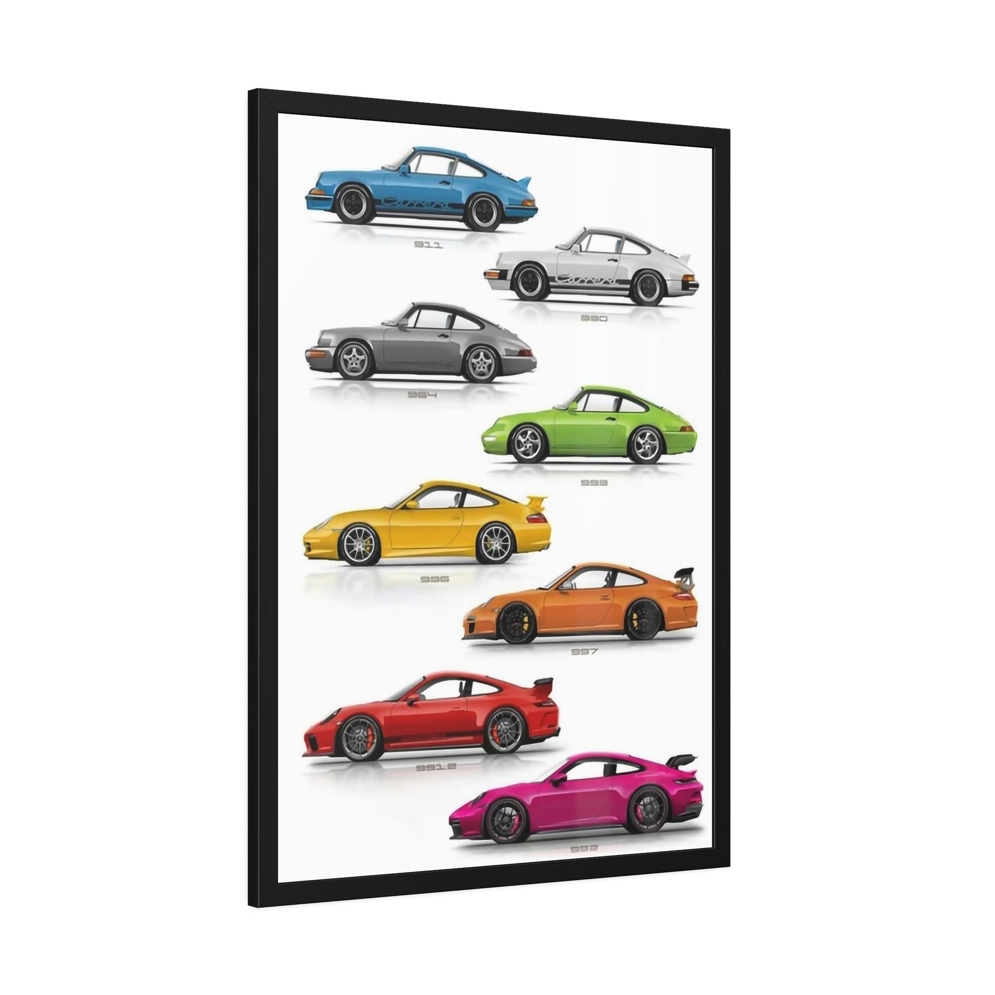 Porsche The Porsche Lifestyle: Wall Art on Natural Canvas for Luxury Living Spaces