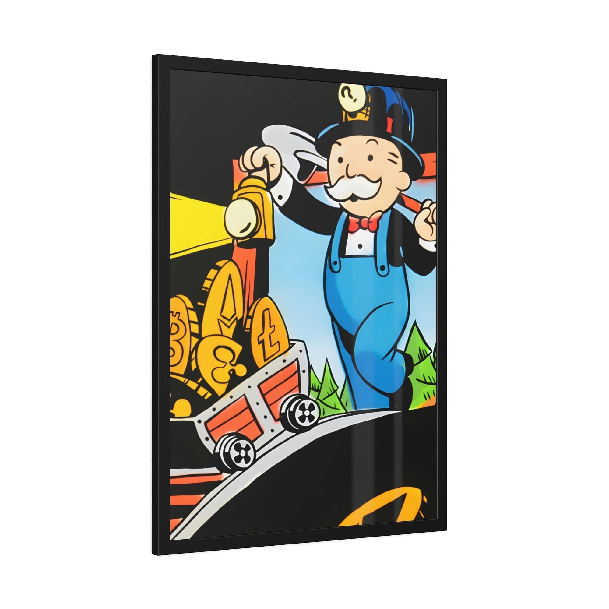 Monopoly & Motivation Making Money Moves: Alec Monopoly's Money-Themed Art in Poster and Canvas