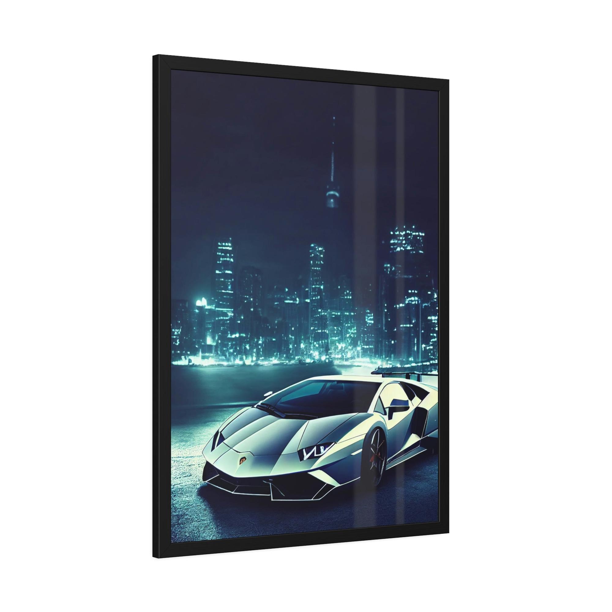 Lamborghini Speed and Style: Lamborghini Wall Art on Natural Canvas & Poster