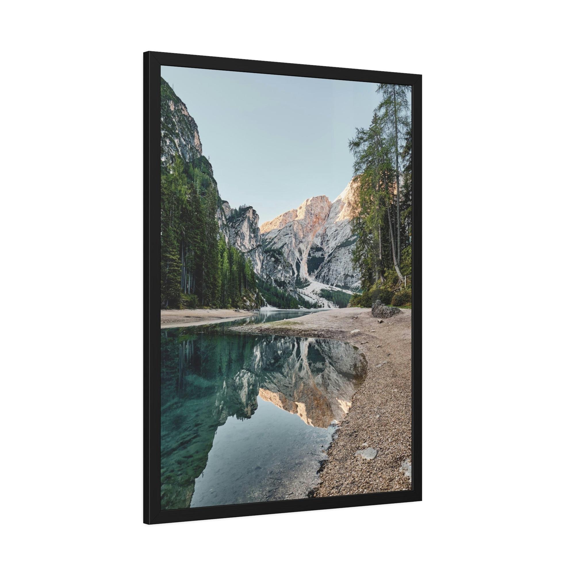 Lakes And Rivers Blissful Waterways: Artful Canvas and Poster Print of Lakes and Rivers
