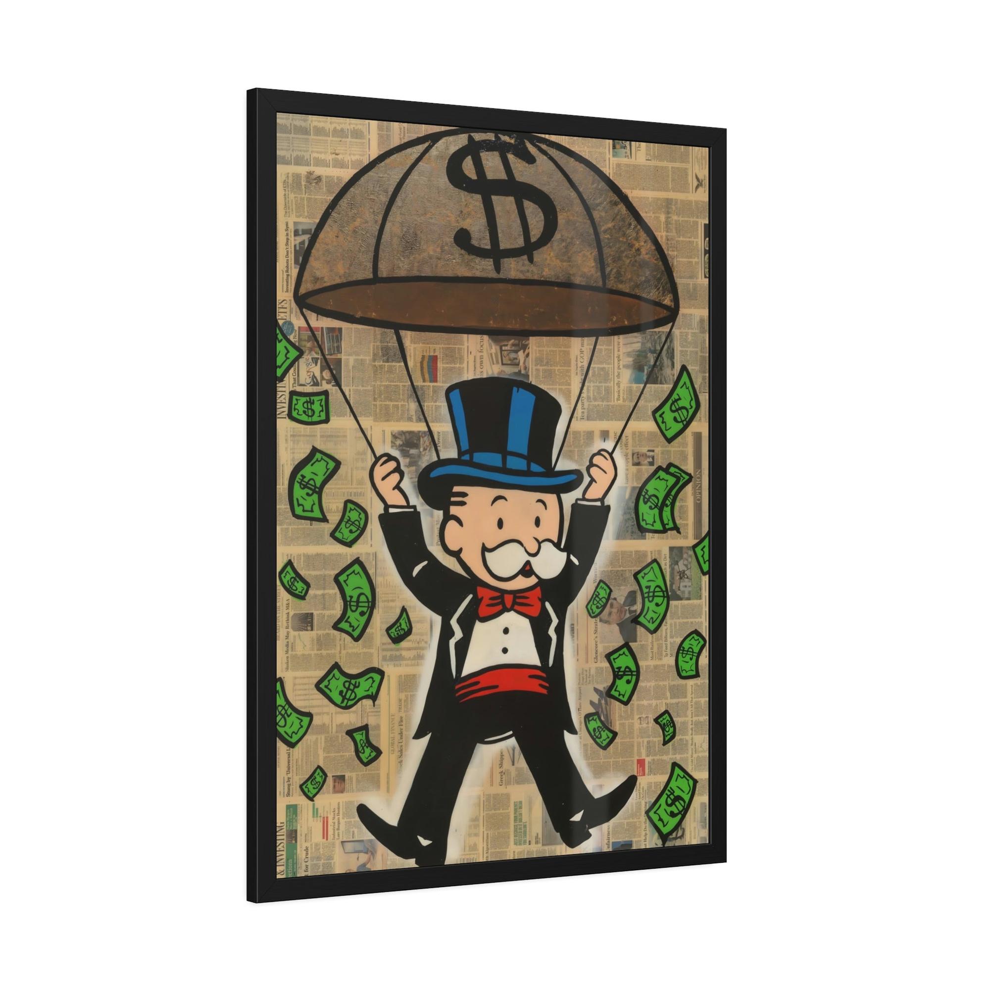 Monopoly & Motivation Monopoly Money: Canvas Art and Poster Prints Featuring Alec Monopoly's Iconic Style