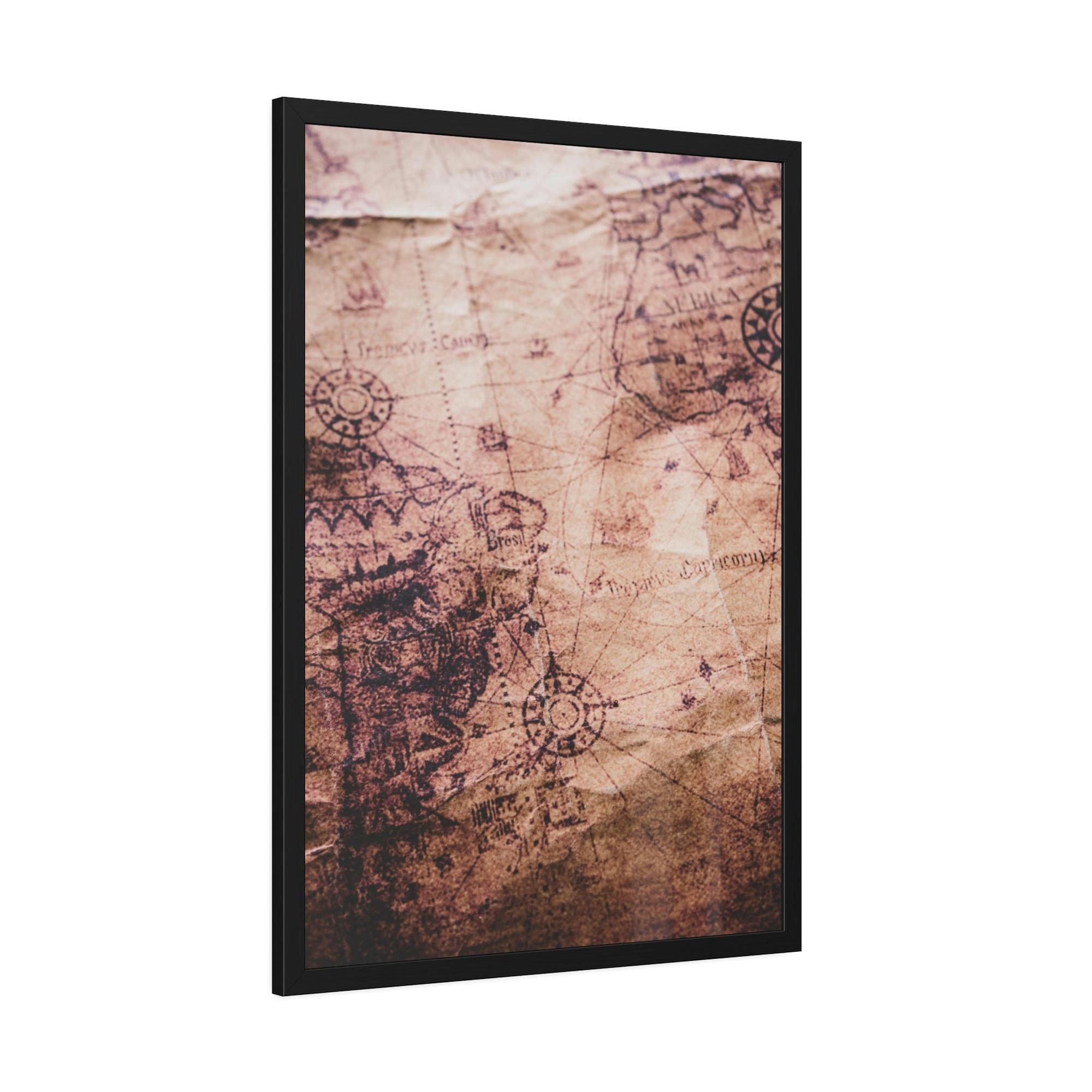 Vintage Maps Historical Hues: A Painting of Vintage Maps as a Palette of Time