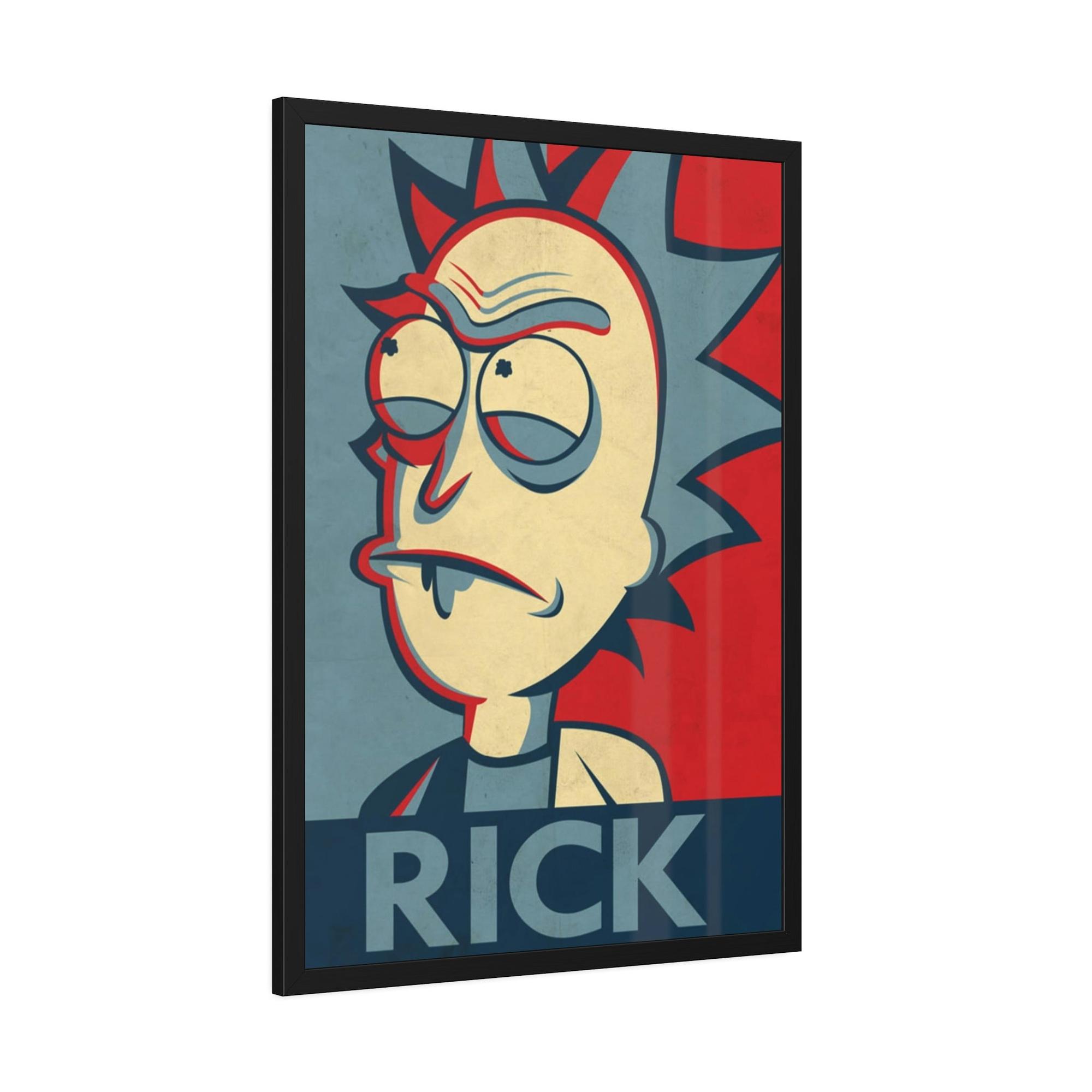 Rick And Morty Art Unpredictable Genius: Rick and Morty Art Print on Canvas for Admirers of the Enigmatic Character
