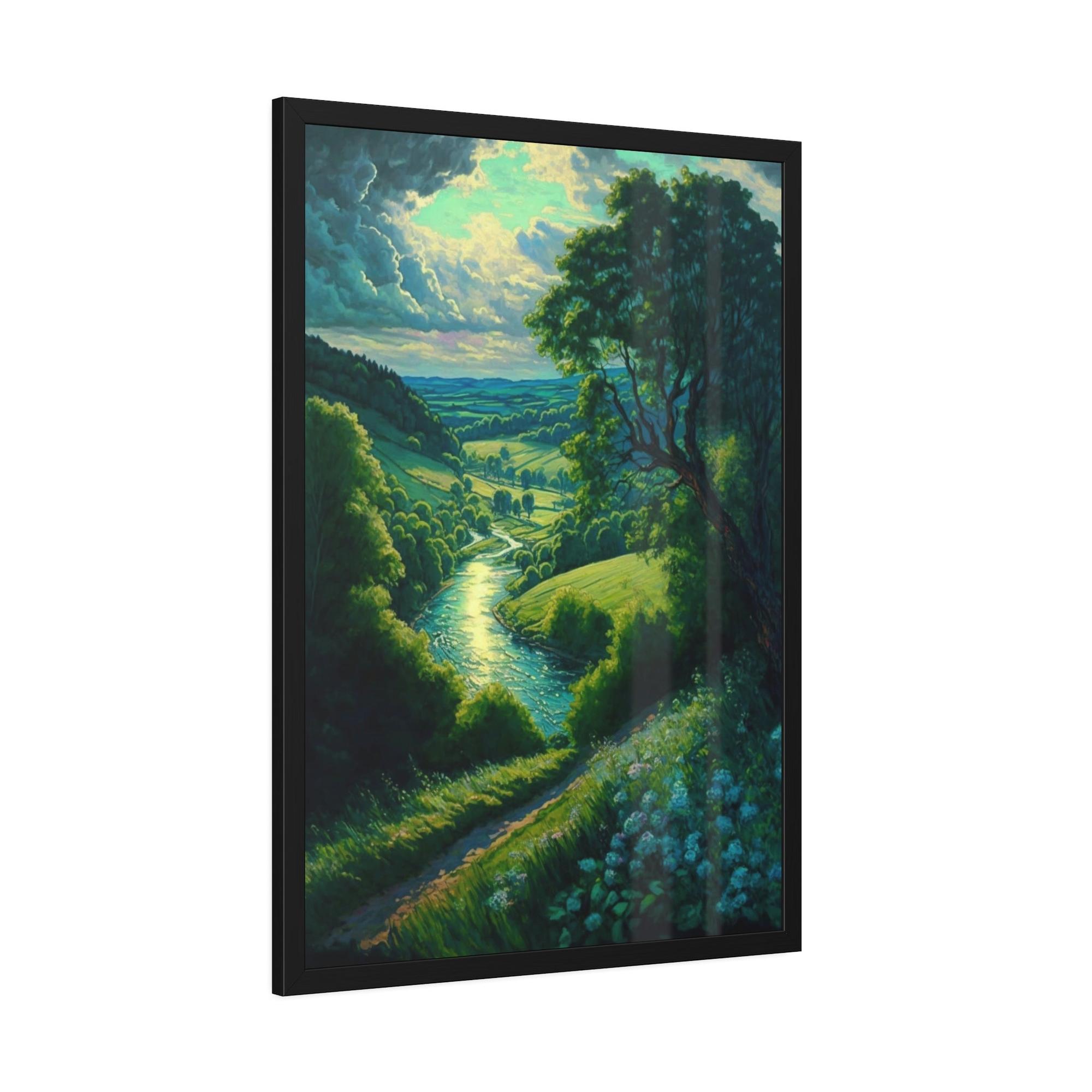 Lakes And Rivers Tranquil Waterscapes: Lakes and Rivers on Canvas and Framed Poster Art