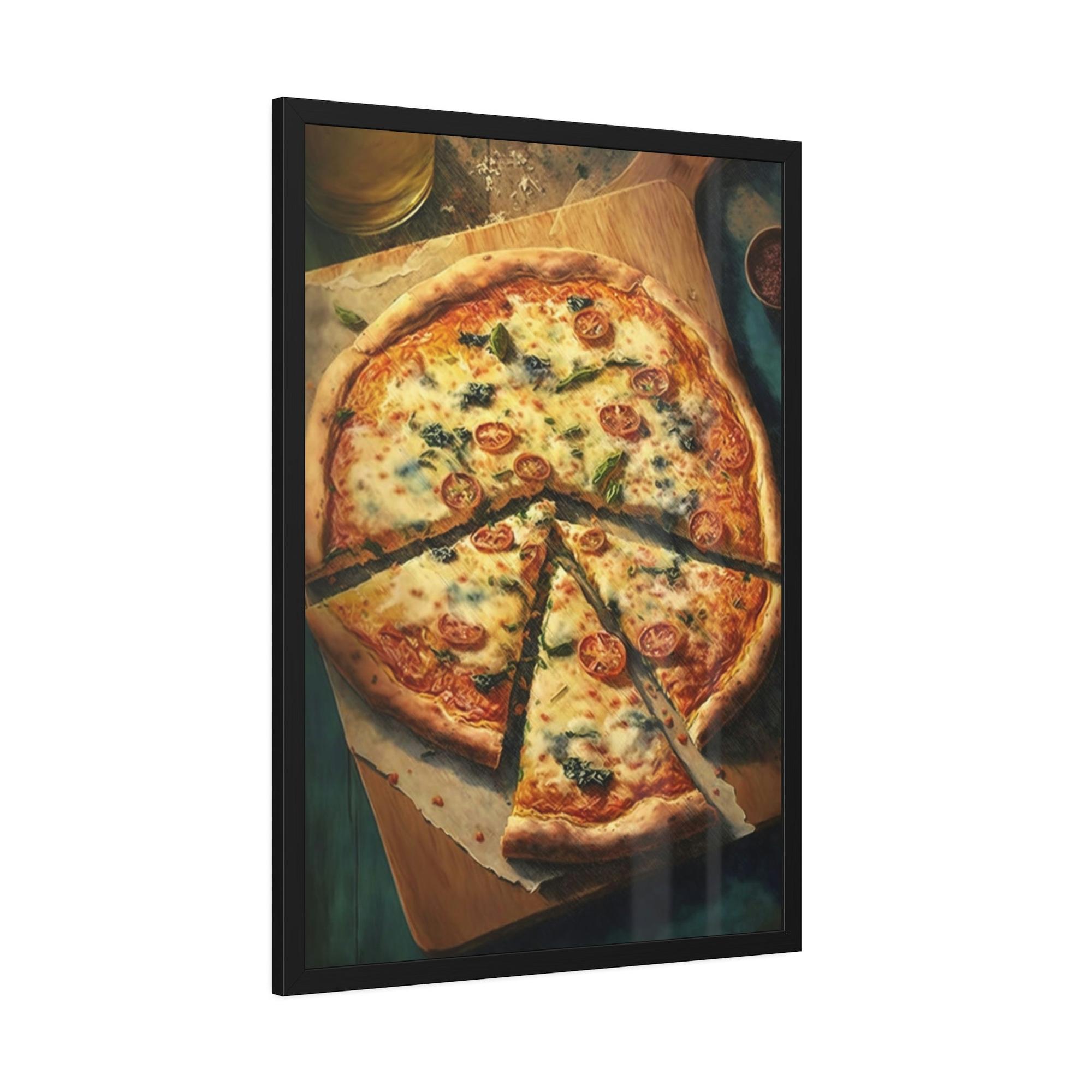 Pizza Pizza Perfection: Natural Canvas Prints of Artfully Arranged Pizza Toppings