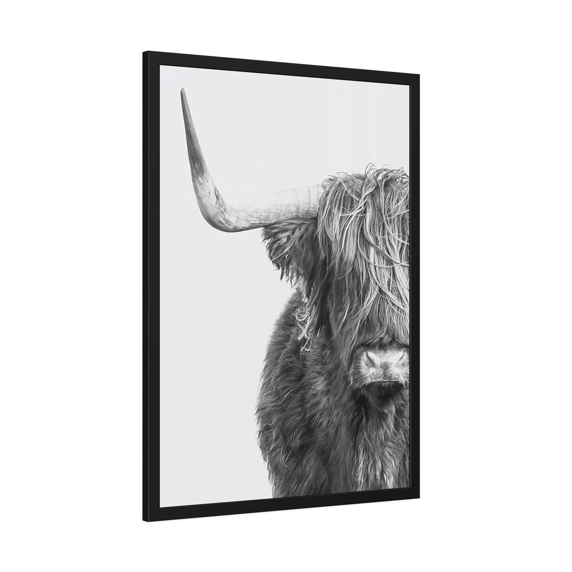Highland Cow Highland Cow | Black & White Art | Animal Art — Pixoram