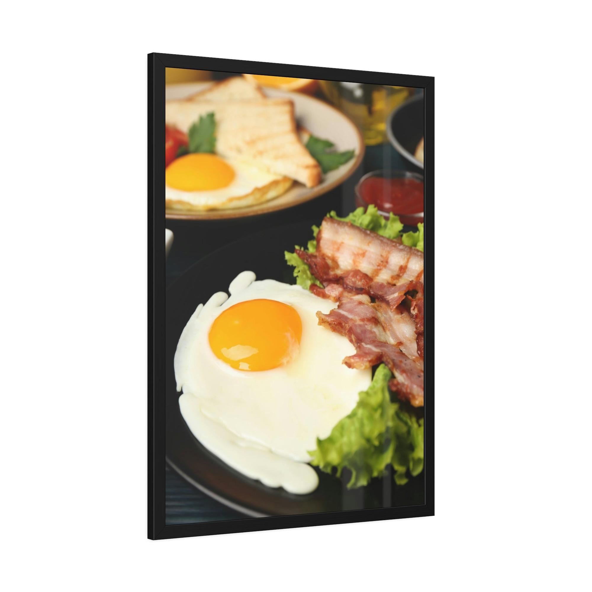 Breakfast Breakfast Bliss: Canvas Print of a Relaxing Morning Moment