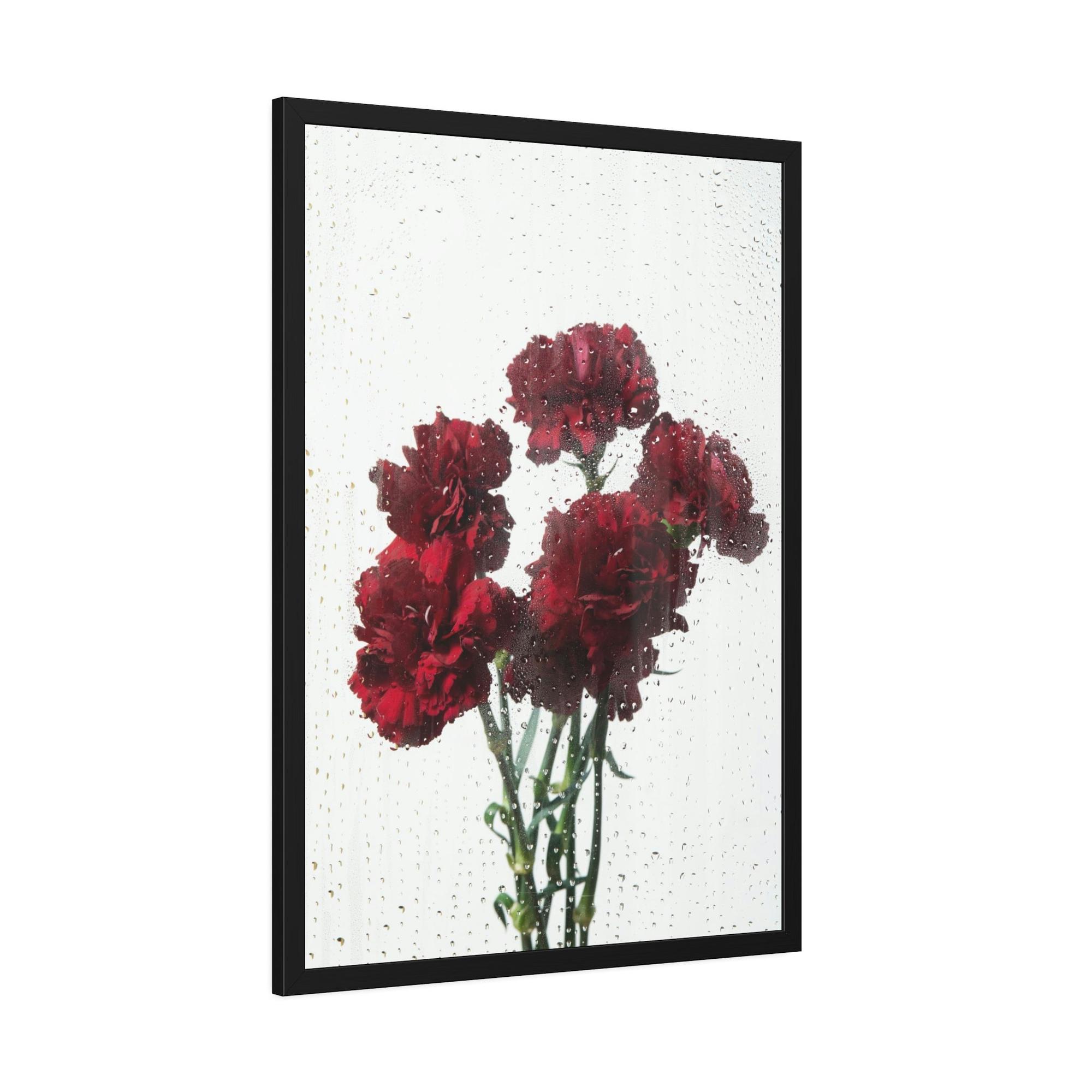 Caribbean Beach Timeless Charm: Carnations Art on Natural Canvas and Wall Art Prints for Your Home Decor