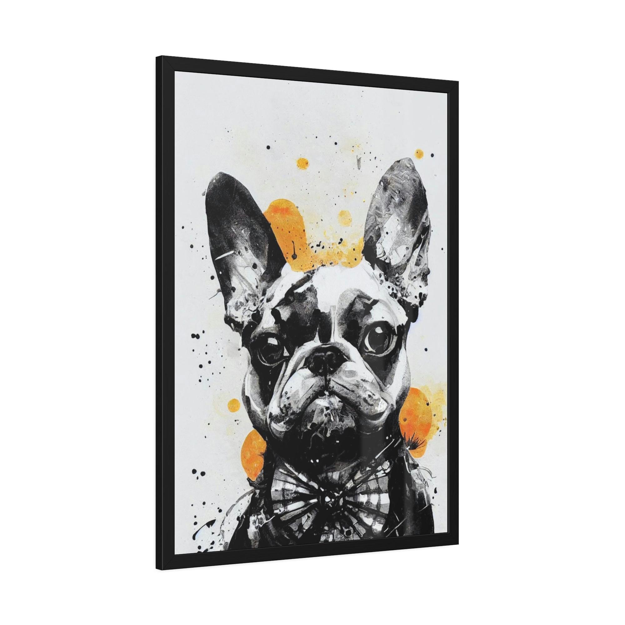Dogs Puppy Love: Wall Art of a Sweet Dog on Natural Canvas